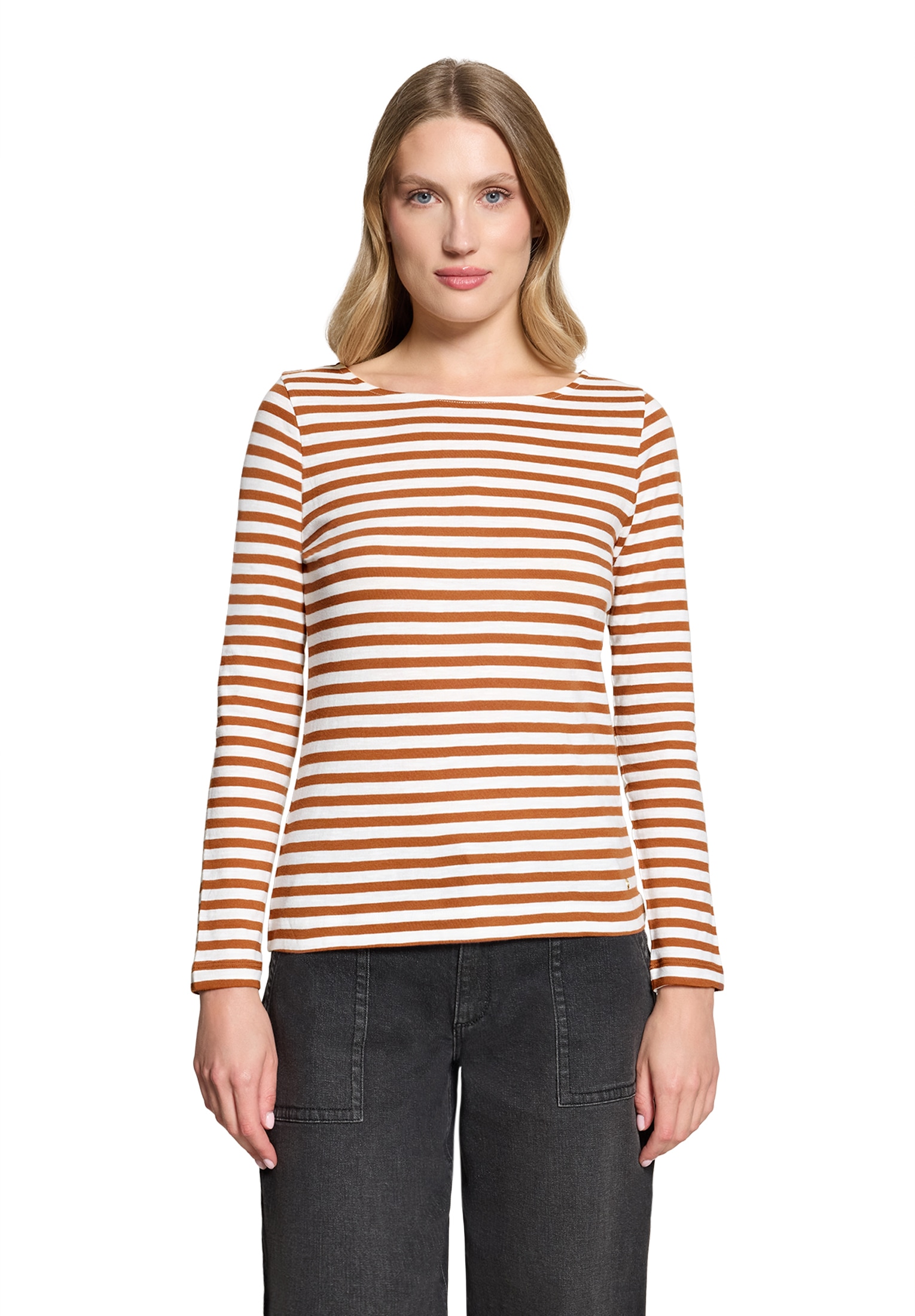 Betty&Co 3/4-Arm-Shirt »Ringelshirt mit U-Boot-Ausschnitt«