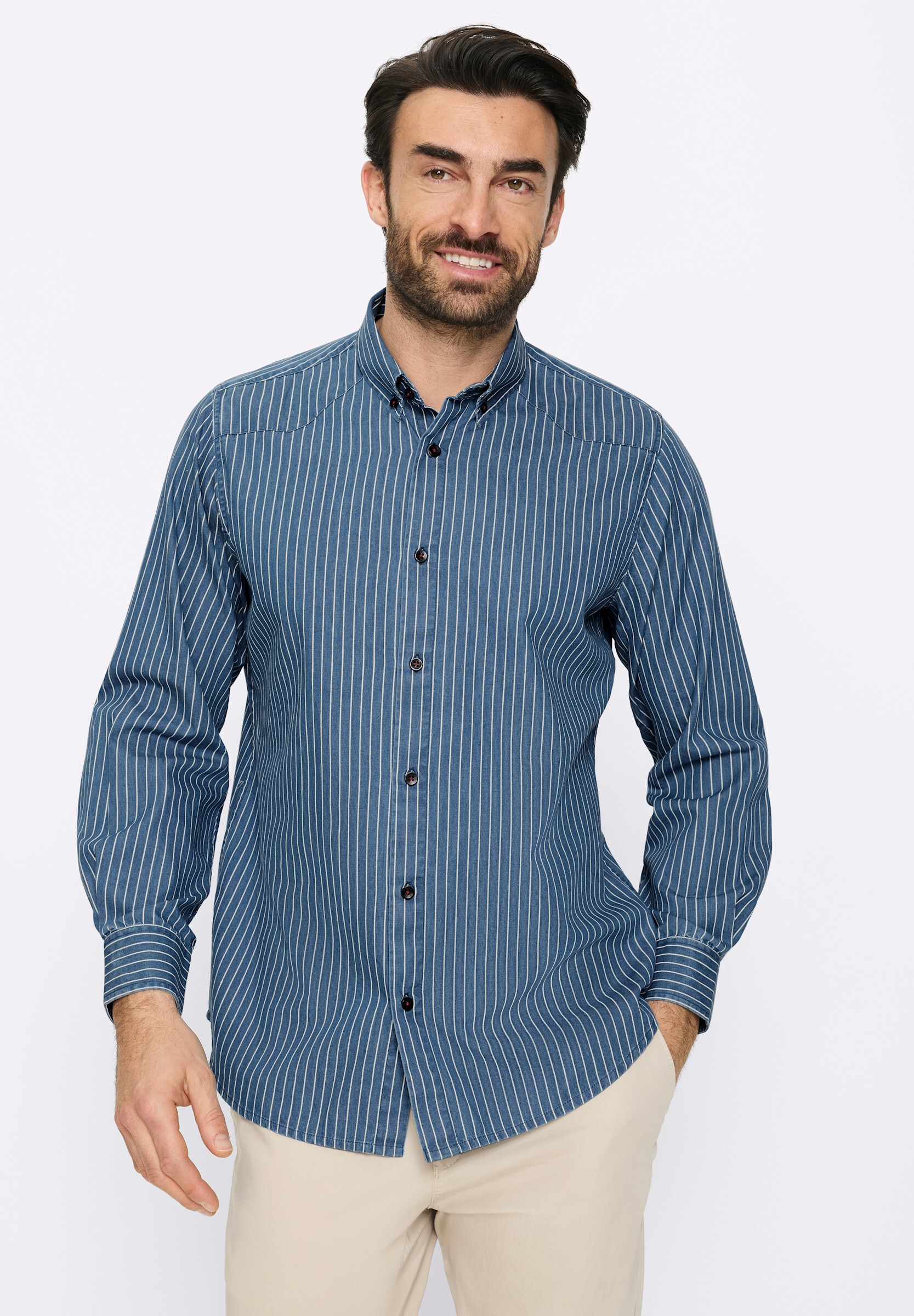 Witt Jeanshemd »Langarm-Hemd Jeanshemd mit Denim-Optik«