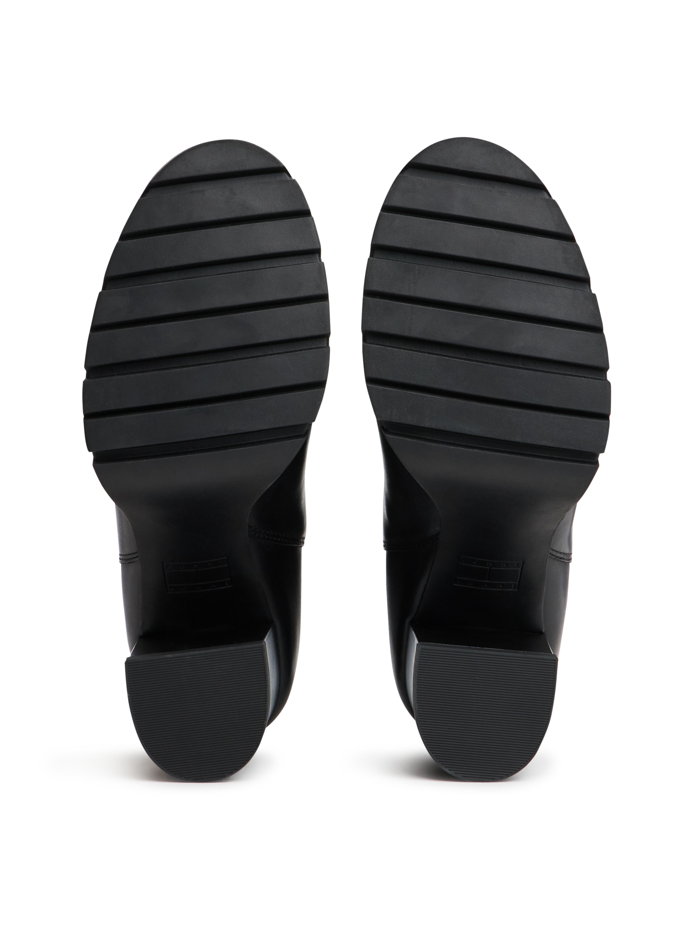 Tommy Jeans »TJW CHELSEA HIGH HEEL BOOTS«  Ankle Boots, Plateaustiefeletten mit Stretcheinsatz und Logoflagge