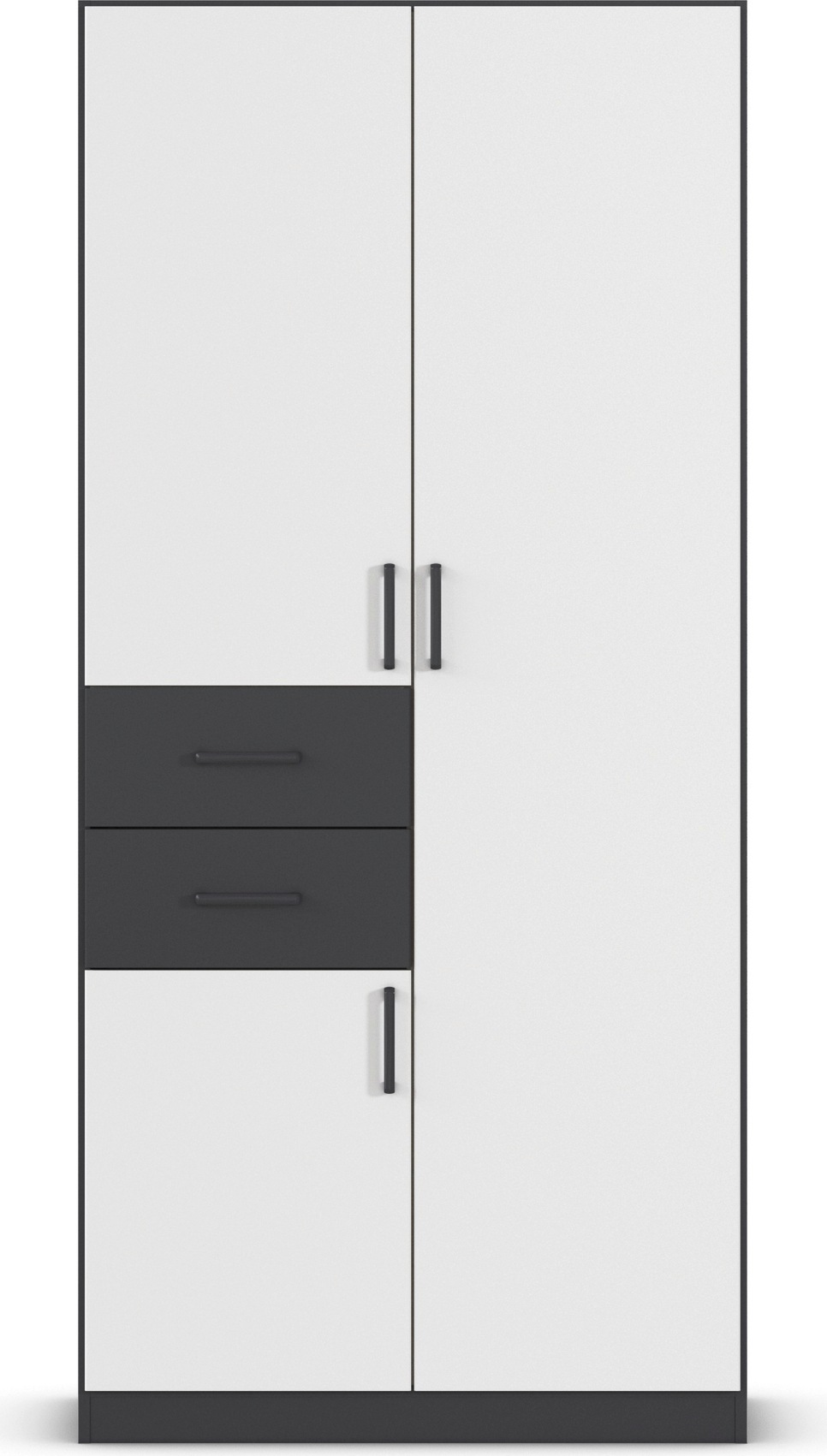 rauch Drehtürenschrank »Kleiderschrank Schrank Garderobe MAIKA mit Dekor-Front« 2 Schubladen, in verschiedenen Breiten, Höhen, Farben, MADE IN GERMANY