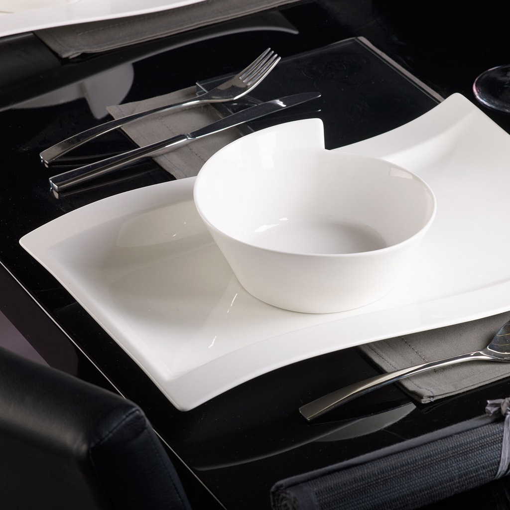 Villeroy & Boch Speiseteller »Gourmetteller NewWave 33 x 24 cm 4er Set weiß«