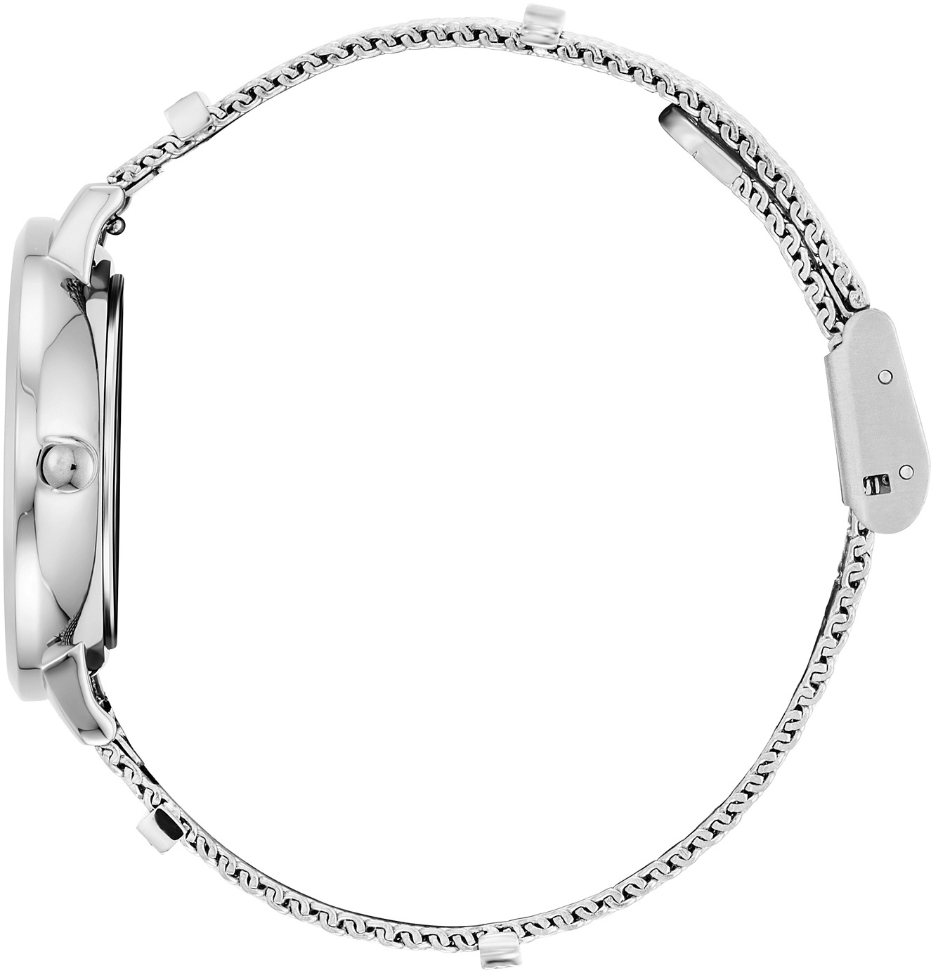 Julie Julsen Quarzuhr »Charming Silver Roman, JJW1231SME-36«, Armbanduhr, Damenuhr, Zirkonia-Steine, PVD-beschichtet