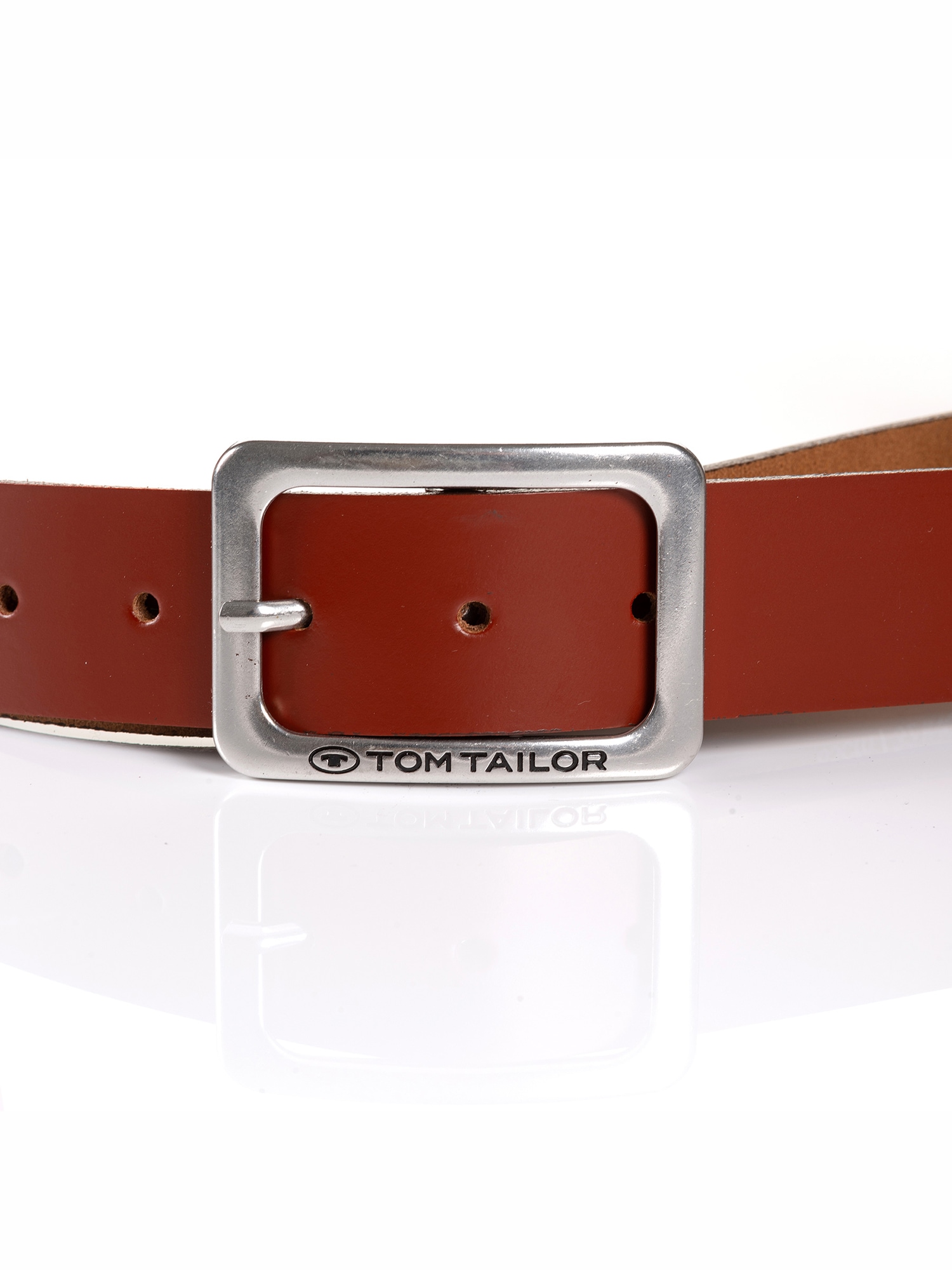 TOM TAILOR Ledergürtel »TTEVE«, 4 cm breiter Damen Ledergürtel, kalssiches Must-Have