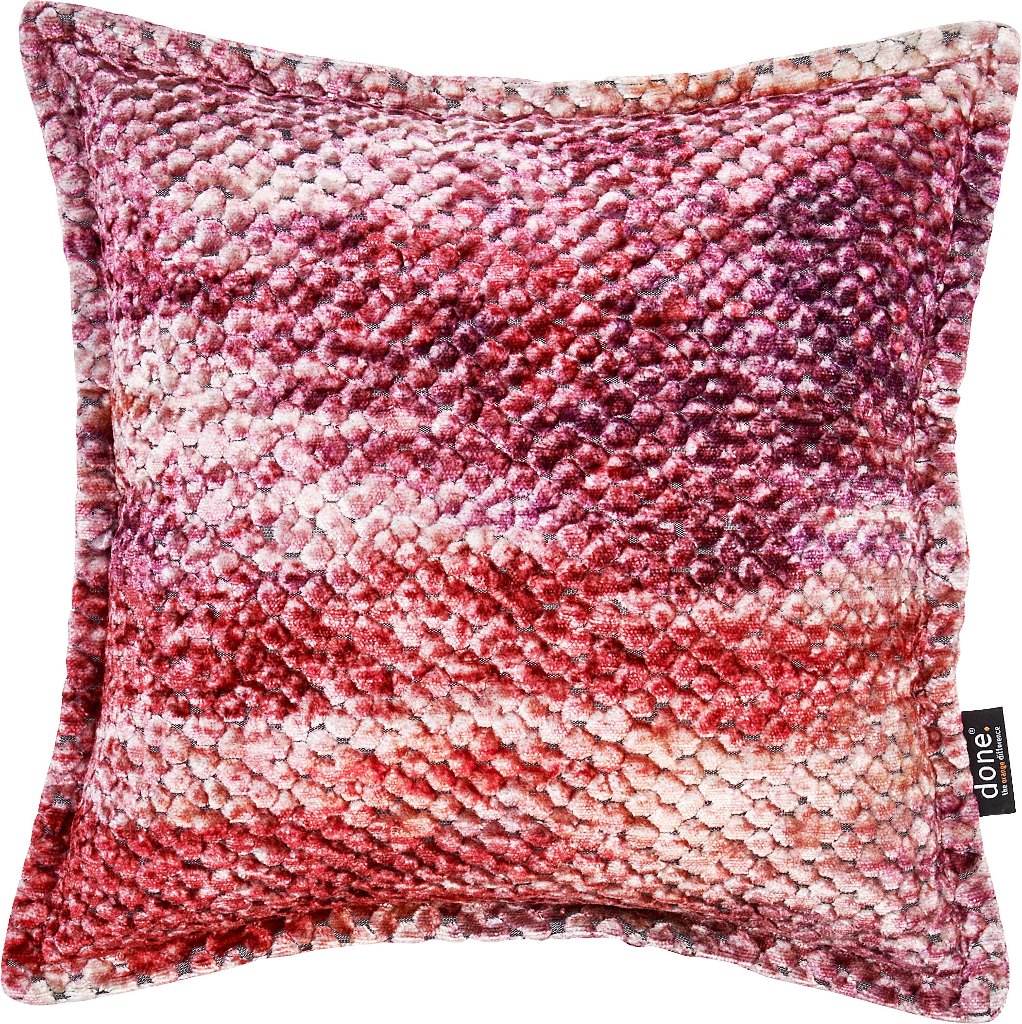 done.® Dekokissen »Glam Colour« Reißverschluss, Ohne Füllung, meliert