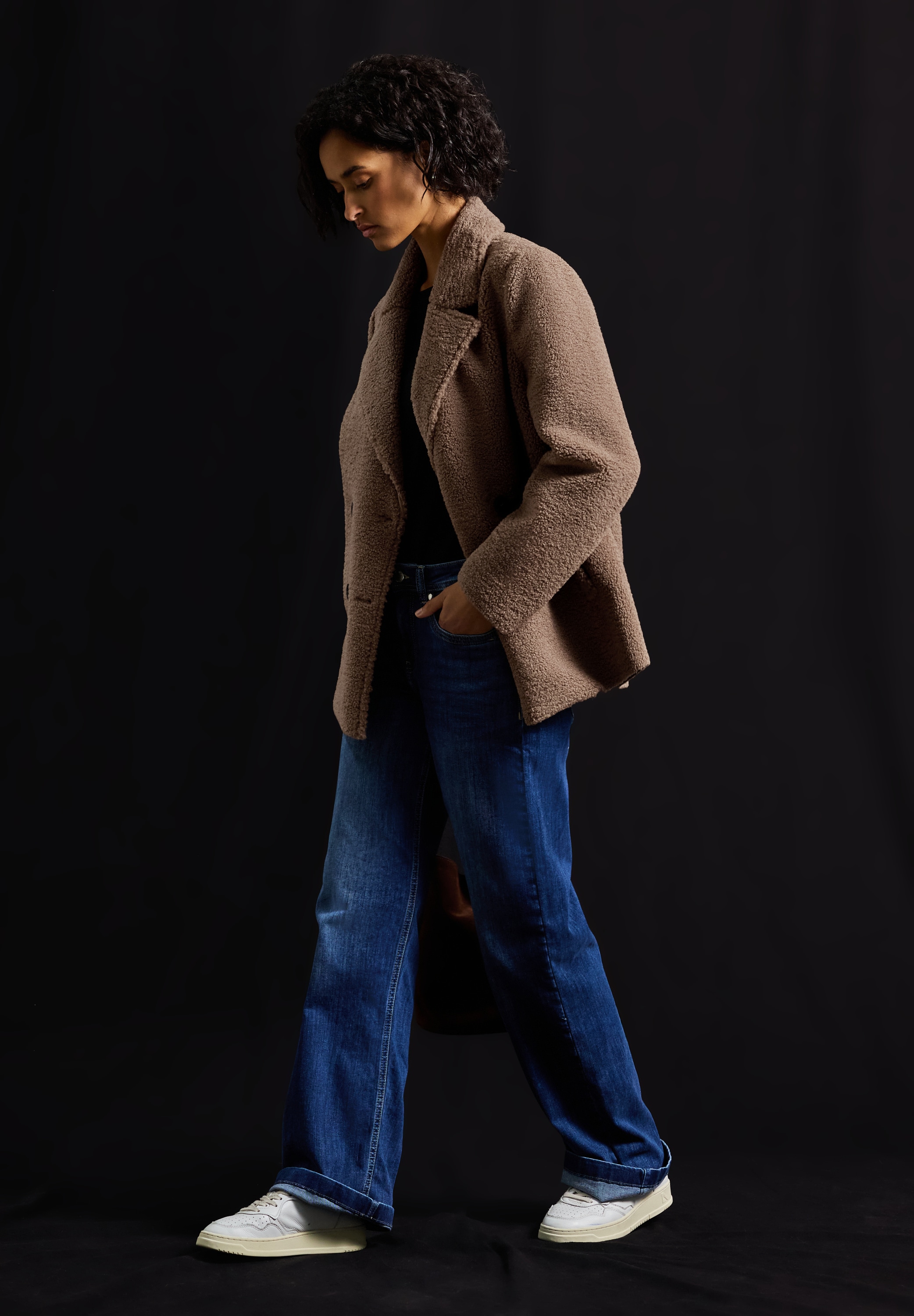 STREET ONE Caban mit Reverskragen und Knöpfen