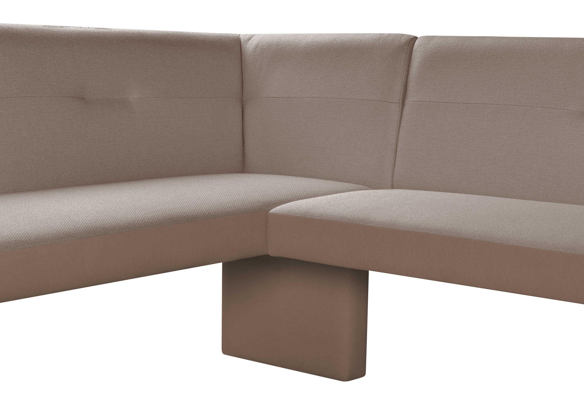 OTTO home Eckbank »Bruna Esszimmerbank, Bank, Küchenbank, Polsterbank« Mattschwarzes Metallgestell, 2-Stoff-Design, Wellenfederung im Sitz