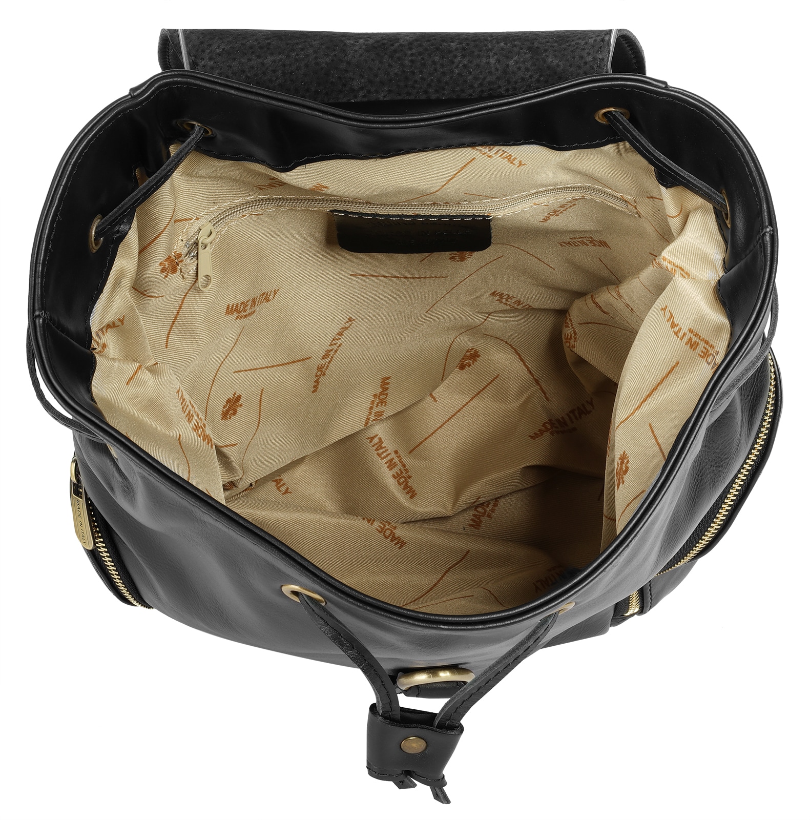 forty° Cityrucksack, echt Leder, Made in Italy