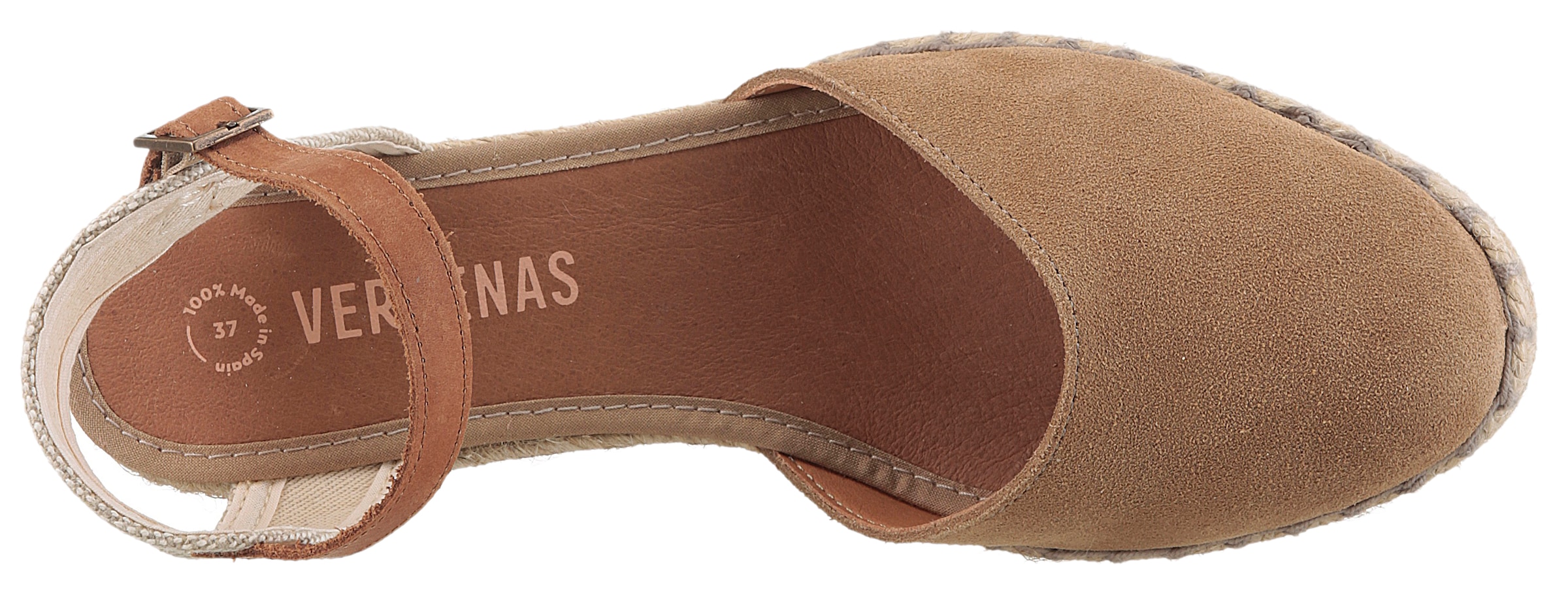 VERBENAS Sandalette »MALENA SERRAJE«, Sommerschuh, Riemchensandale, Urlaubschuh mit Keilabsatz