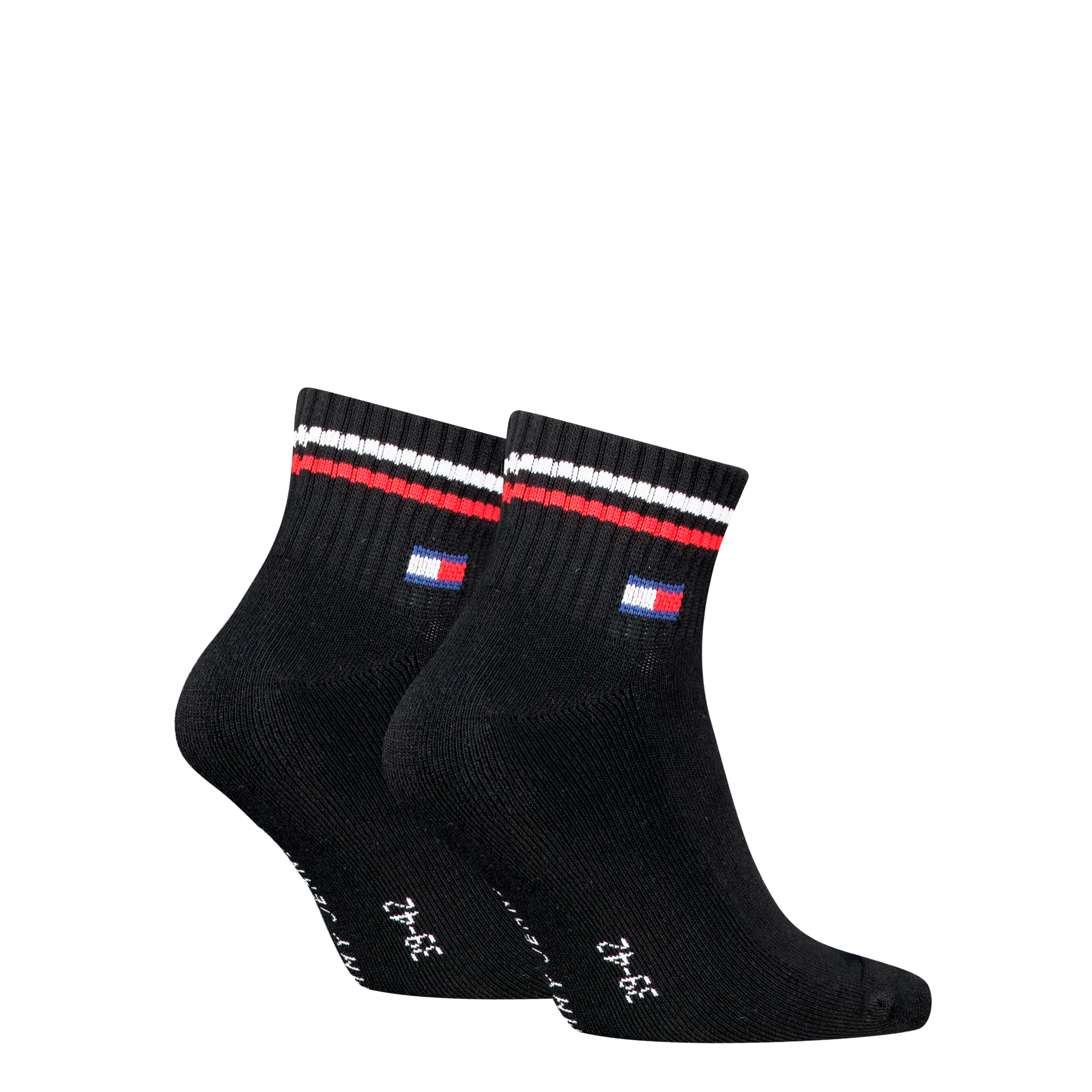 Tommy Hilfiger Kurzsocken »TH UNI TJ QUARTER 2P ICONIC« 2 Paar,  Half-Terry-Sohle für zusätzlichen Komfort