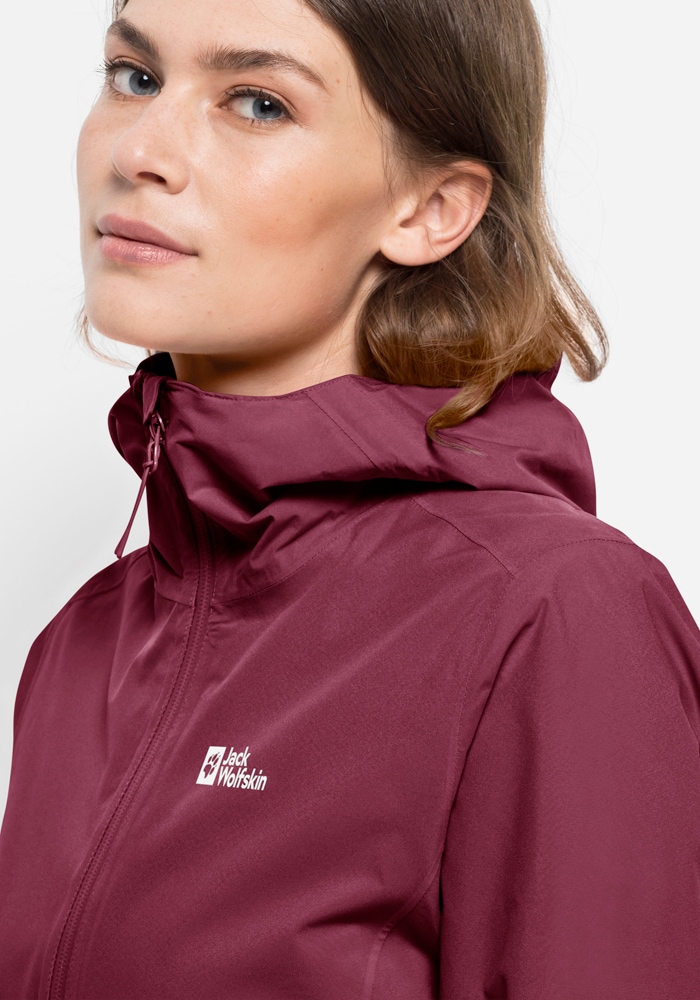 Jack Wolfskin Outdoorjacke »PACK & GO SHELL W«, mit Kapuze