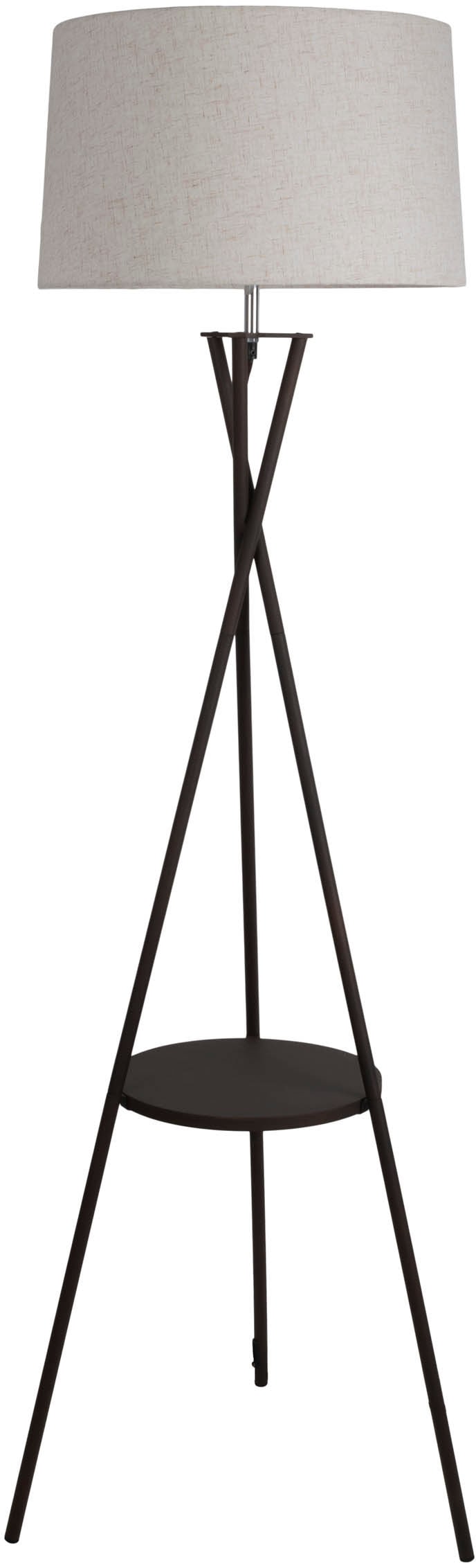 näve Stehlampe »Tora«, 1 flammig, Leuchtmittel E27 | ohne Leuchtmittel, mit integriertem Tisch, Gestell rost, Zuleitung schwarz, exkl. 1x E27