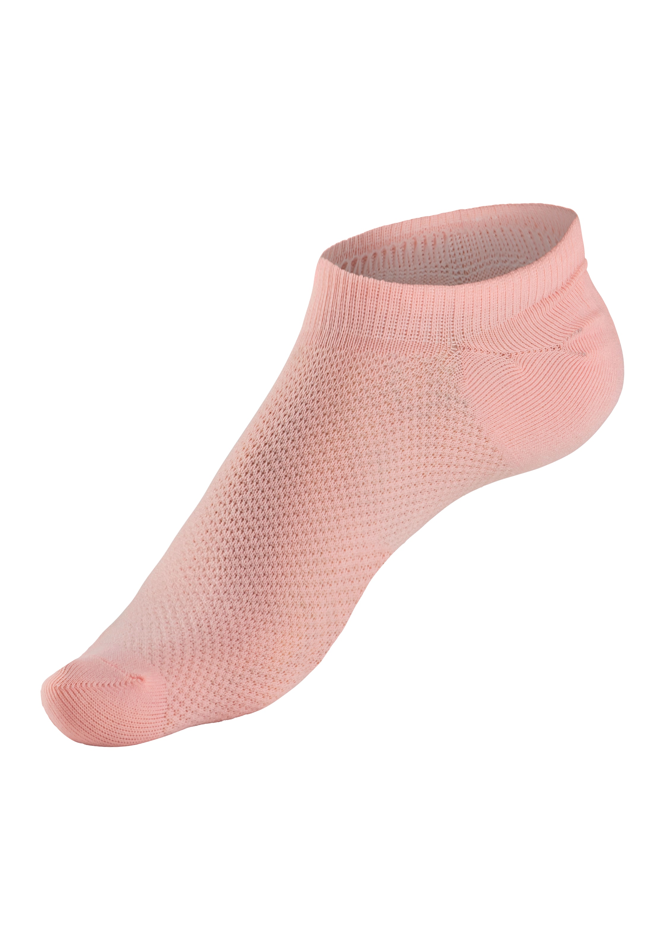 LASCANA ACTIVE Sneakersocken, (Packung, 7 Paar), mit Pikeestruktur und Silicon