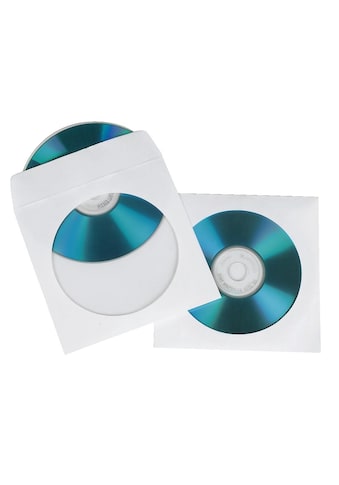 CD-Hülle »CD-, DVD Papier Schutzhüllen, Weiß, 100er Pack, Leerhülle aus Papier«