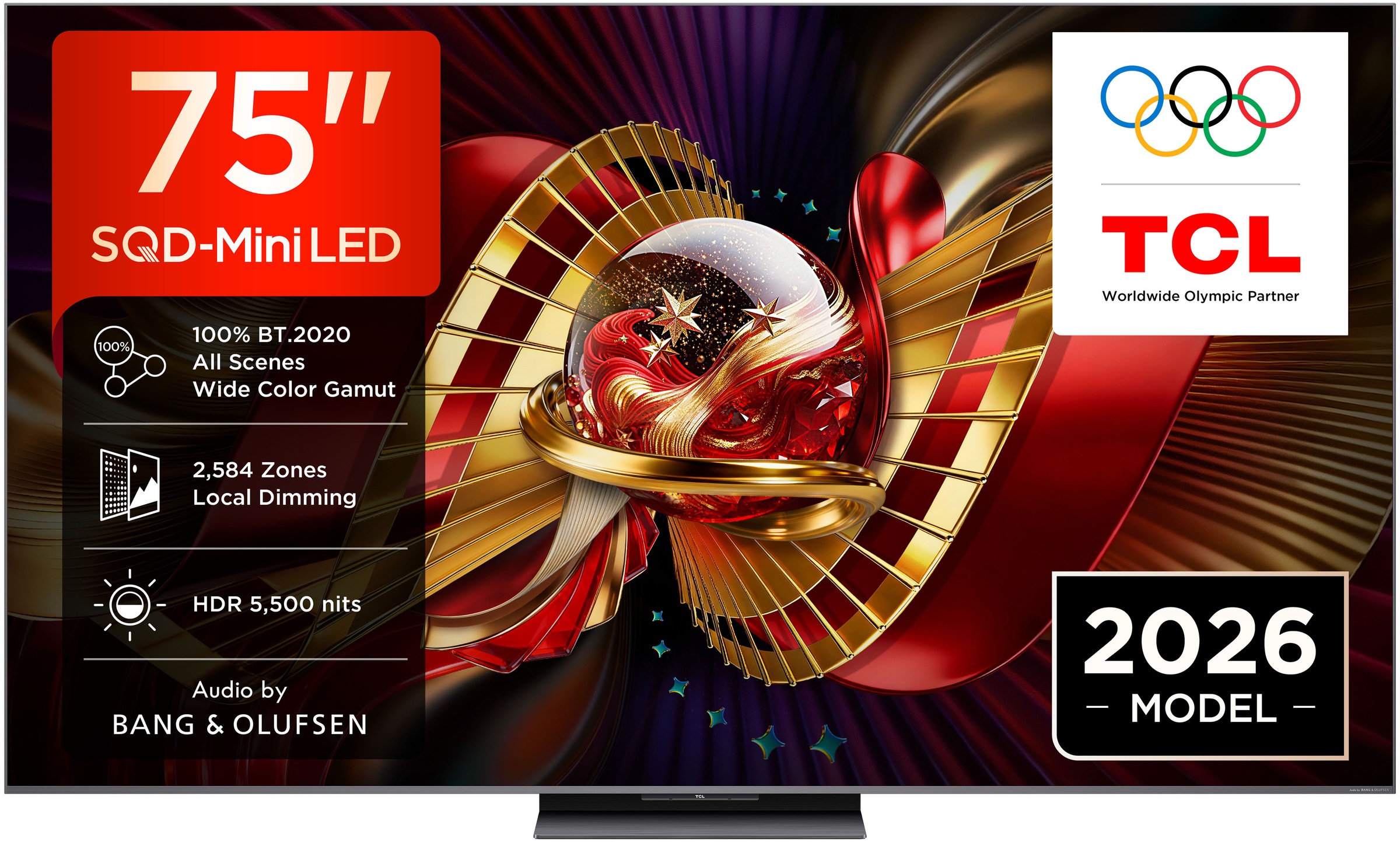 TCL C8L 75C8L Fernseher 190,5 cm (75") 4K Ultra HD Smart-TV WLAN Schwarz 5500 cd/m²