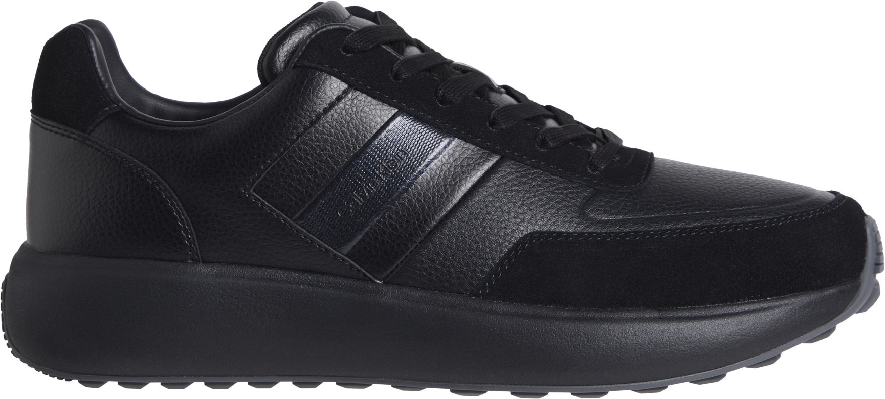 Calvin Klein Plateausneaker »CITY RUNNER LACEUP TAPE LTH«  Schnürschuh, Freizeitschuh, Halbschuh mit Profilsohle