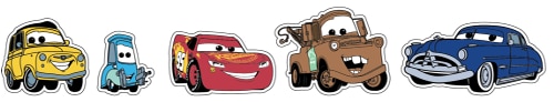 Crocs Schuhanstecker »Jibbitz™ Pixar Cars« Set, Kein Spielzeug. Nicht für Kinder unter 3 Jahren geeignet, 5 Cars Motive zum Anstecken, Charm, Anstecker für Crocs Schuhe