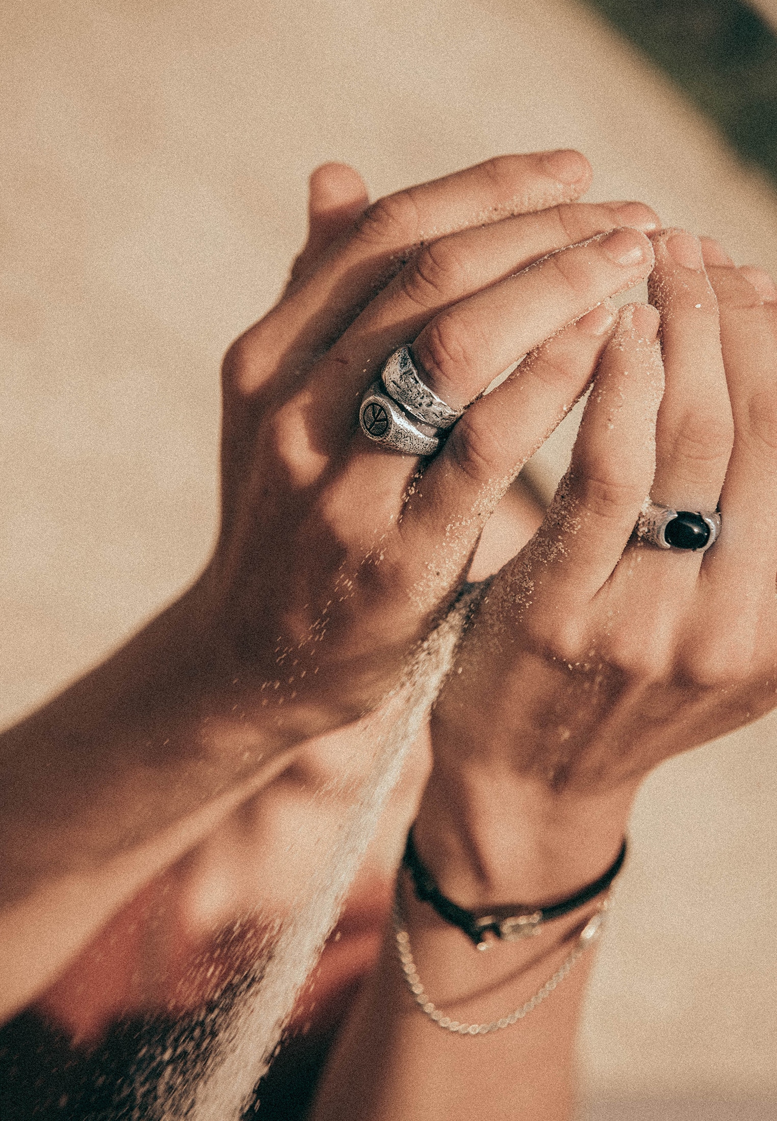 HAZE & GLORY Silberring »Ring Liberty - Schwarzer Onyx 925 Silber«