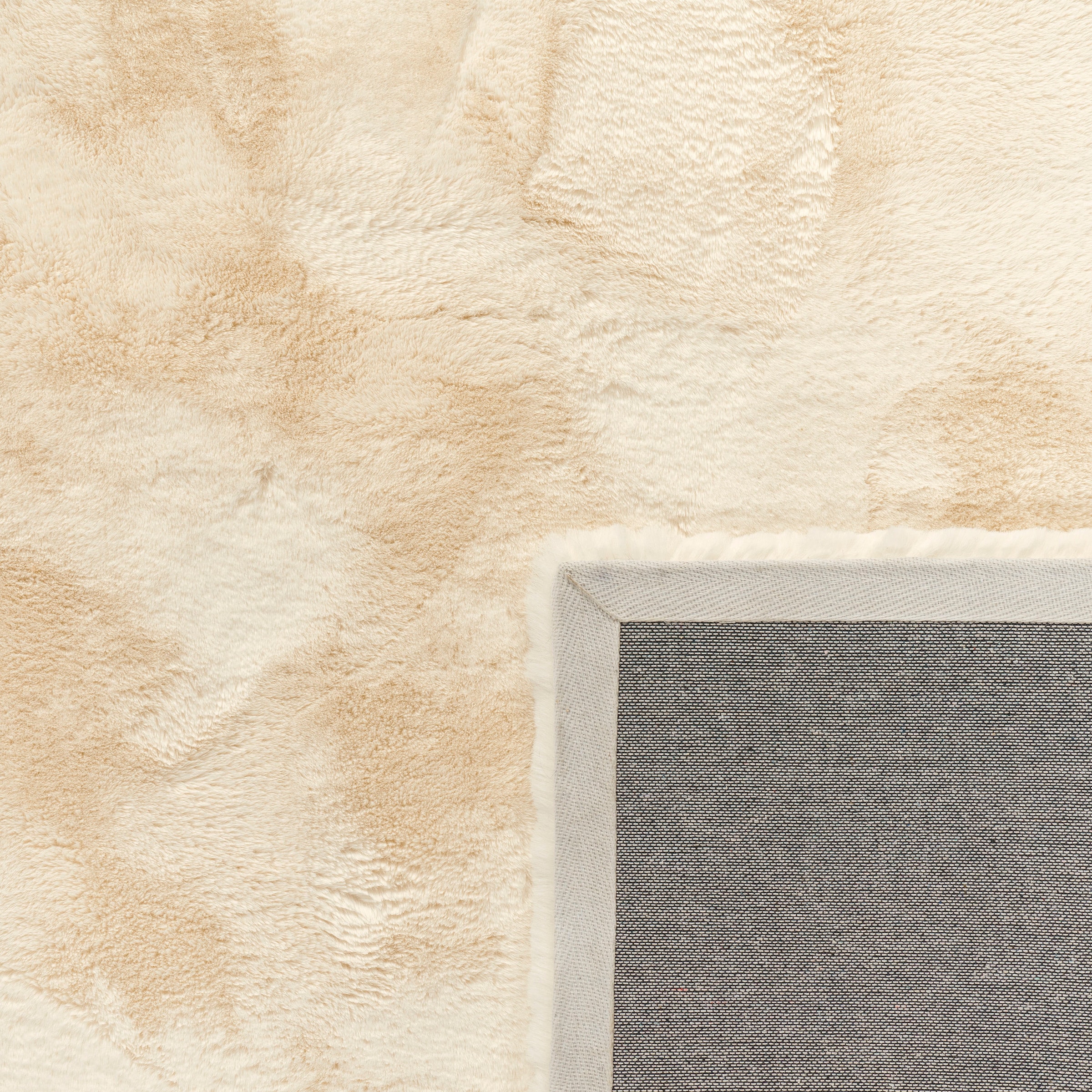 Paco Home Hochflor-Teppich »Rabbit Deluxe 860«, rechteckig, 39 mm Höhe, Kunstfell, Uni-Farben, sehr weicher Flor, Wohnzimmer, Schlafzimmer