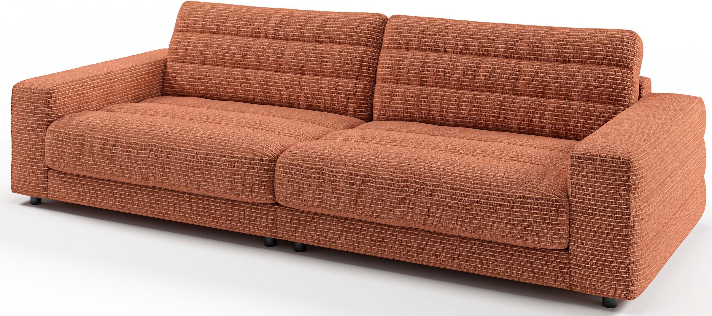 3C Candy Big-Sofa »Stripes«, Lose Rückenkissen, mit feiner Quersteppung auf  Raten bestellen