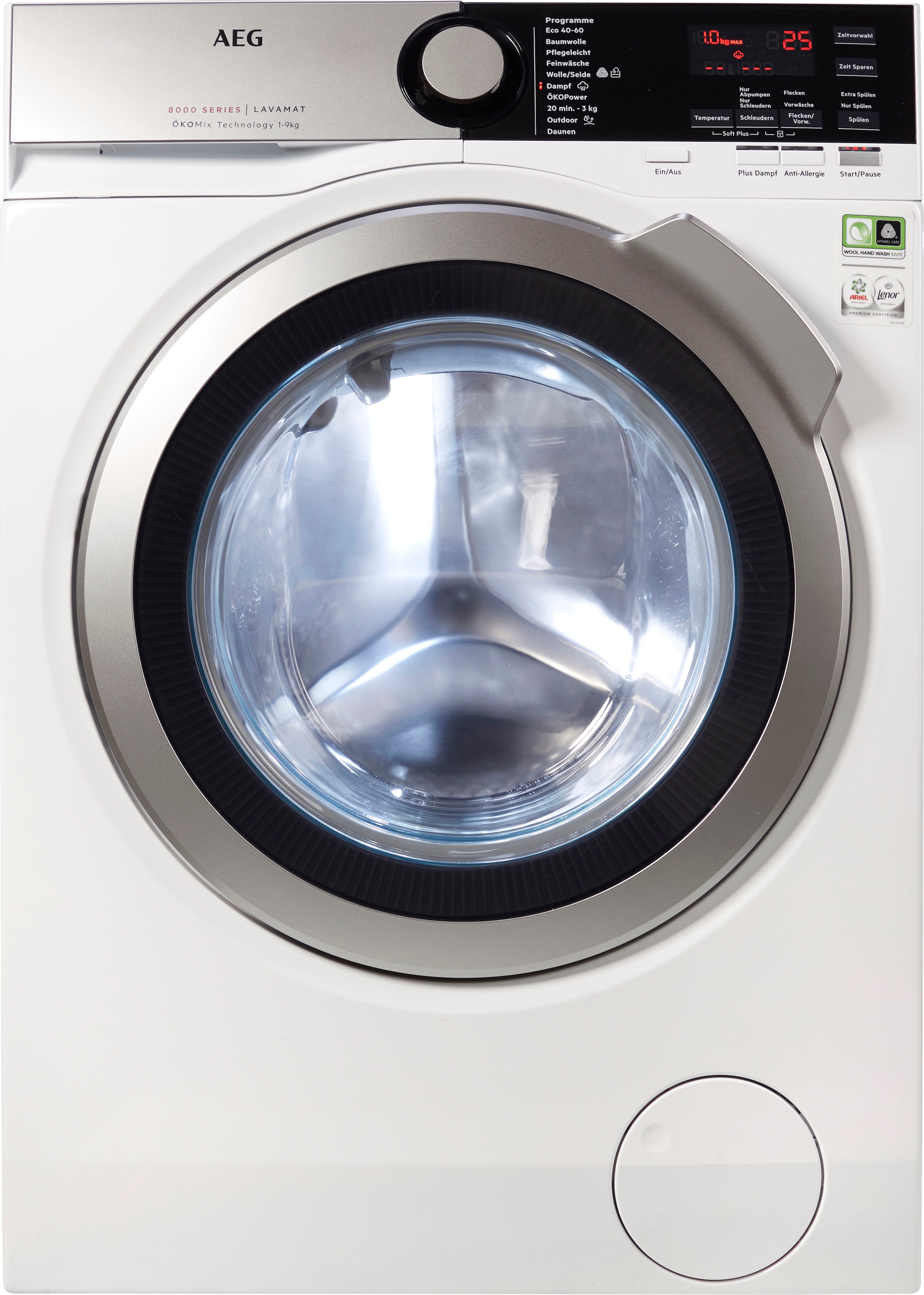AEG Waschmaschine, L8FEF76490, 9 kg, mit 3 Jahren 1400 Garantie U/min XXL