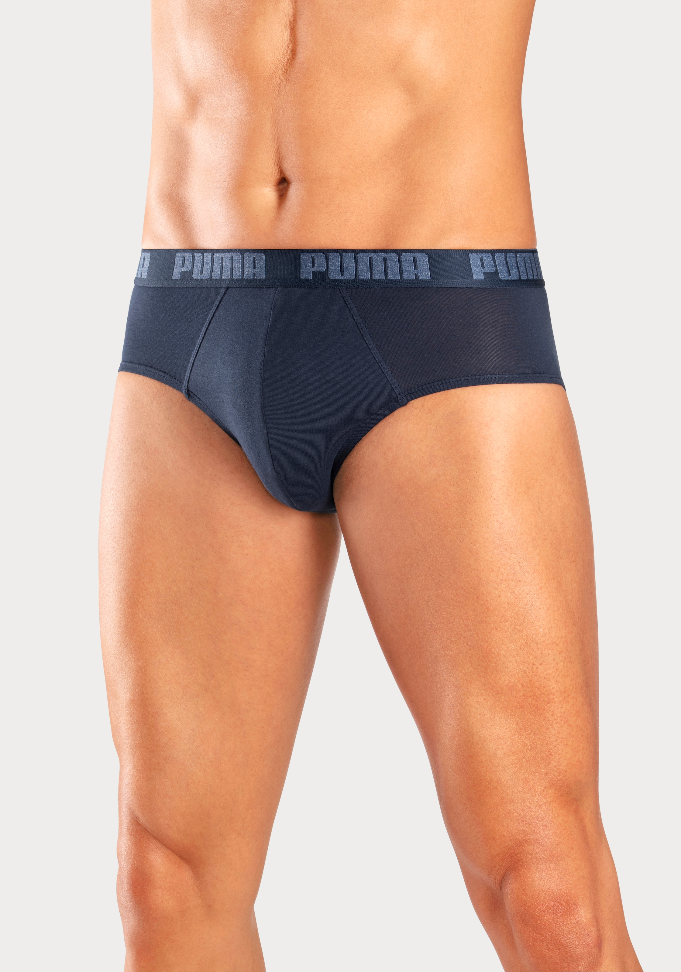 PUMA Slip, (Packung, 2er-Pack), mit Logo Webbund