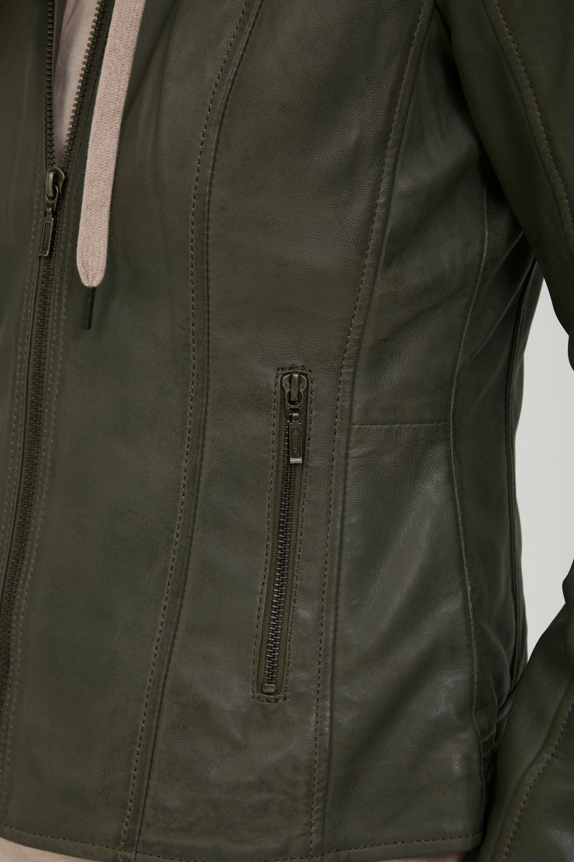 fransa Lederjacke »Lederjacke FRBaleather«, ohne Kapuze
