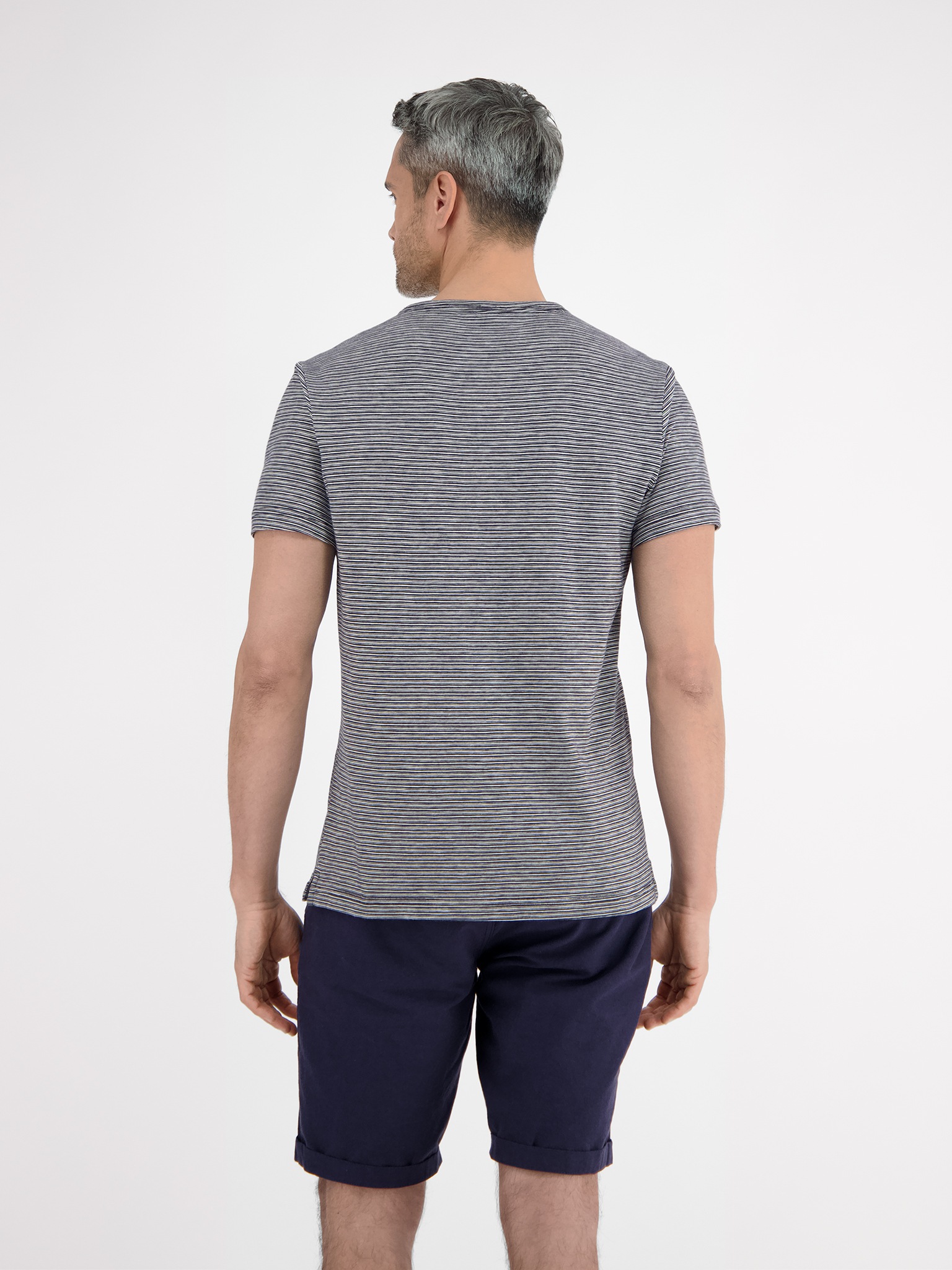 LERROS T-Shirt, mit Serafino Kragen