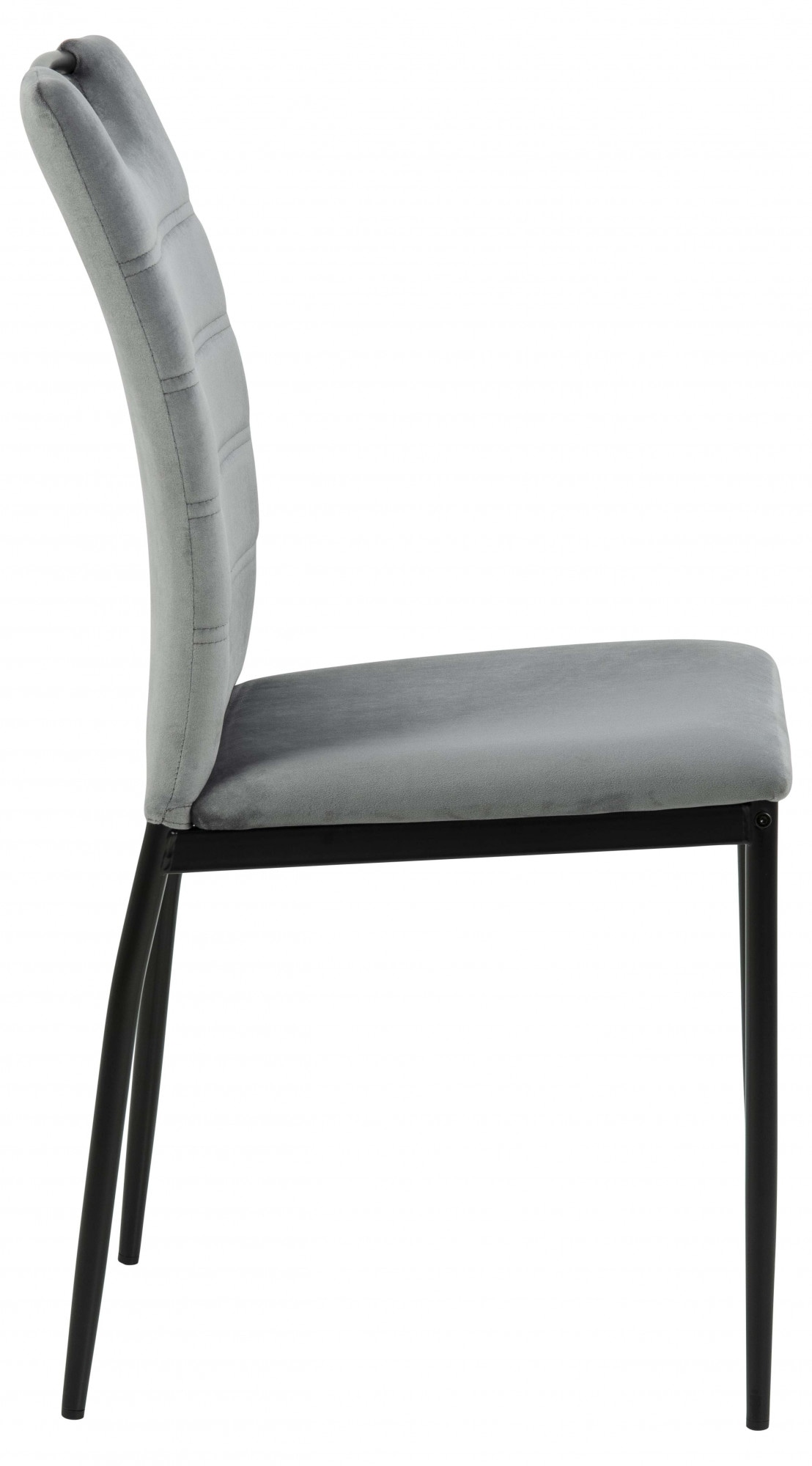ACTONA GROUP Esszimmerstuhl »Dia«, 4 St., Samtvelours, Esszimmerstuhl Dia (Set, 4 St) in grau Samtvelours, mit Handgriff
