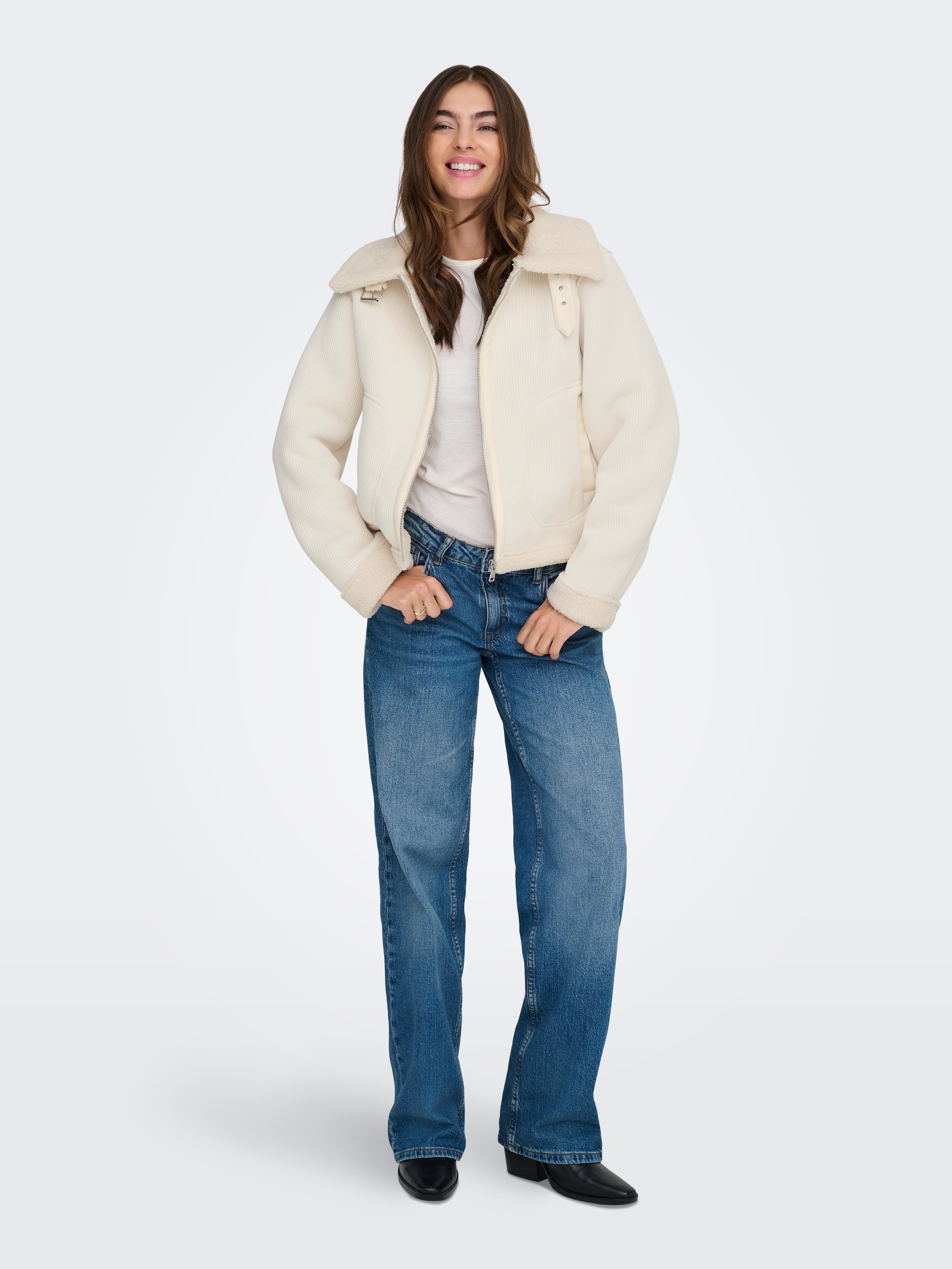 ONLY Cordjacke »ONLKINGSTON CORD BOND JACKET CC OTW« ohne Kapuze