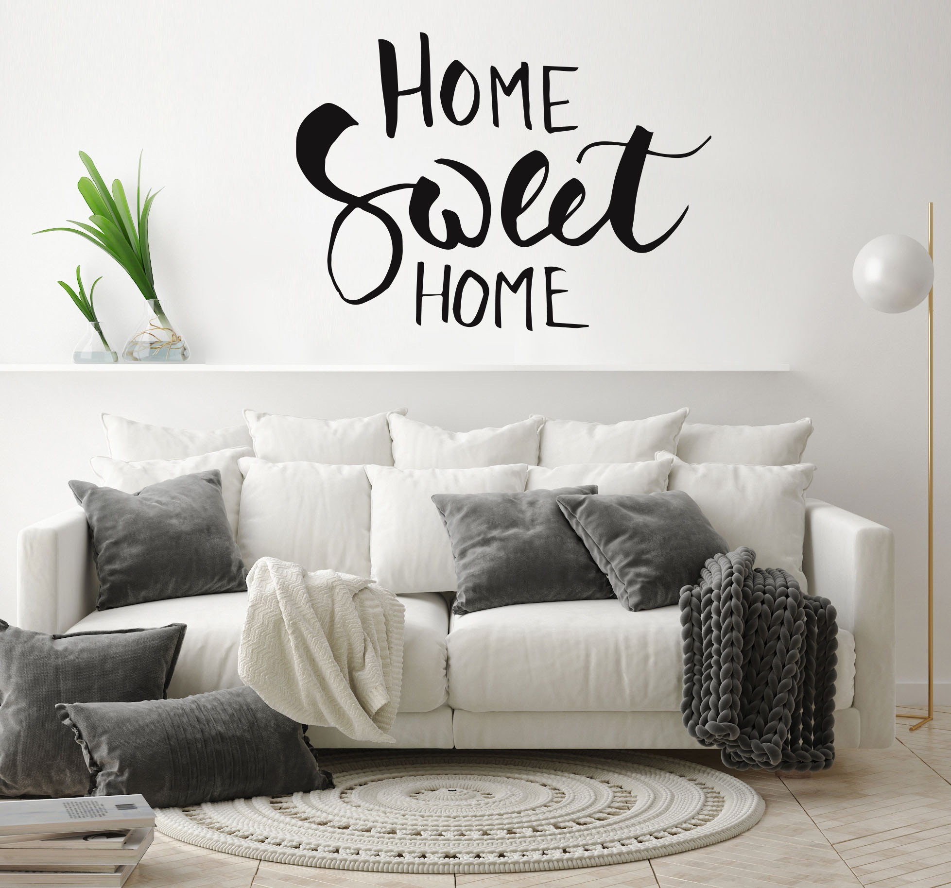 queence Wandtattoo »HOME SWEET HOME«, kaufen bequem (1 St.)