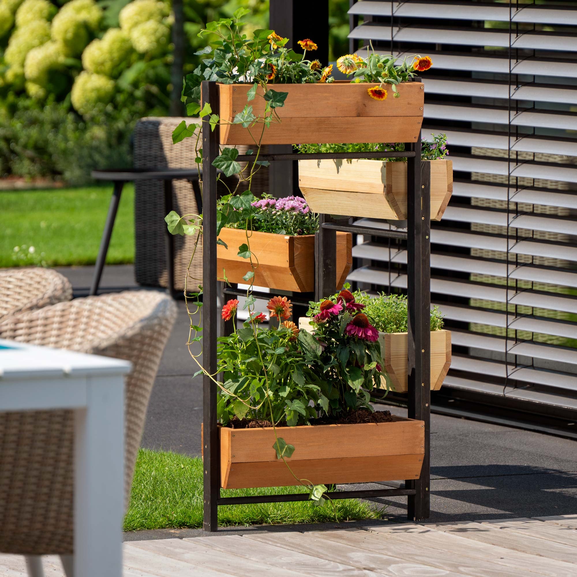 dobar Hochbeet »Vertikalbeet "Flexi" 5-stufig« ca. 165 x 18 x 105 cm (L x B x H) groß,  ca. 13,5 kg