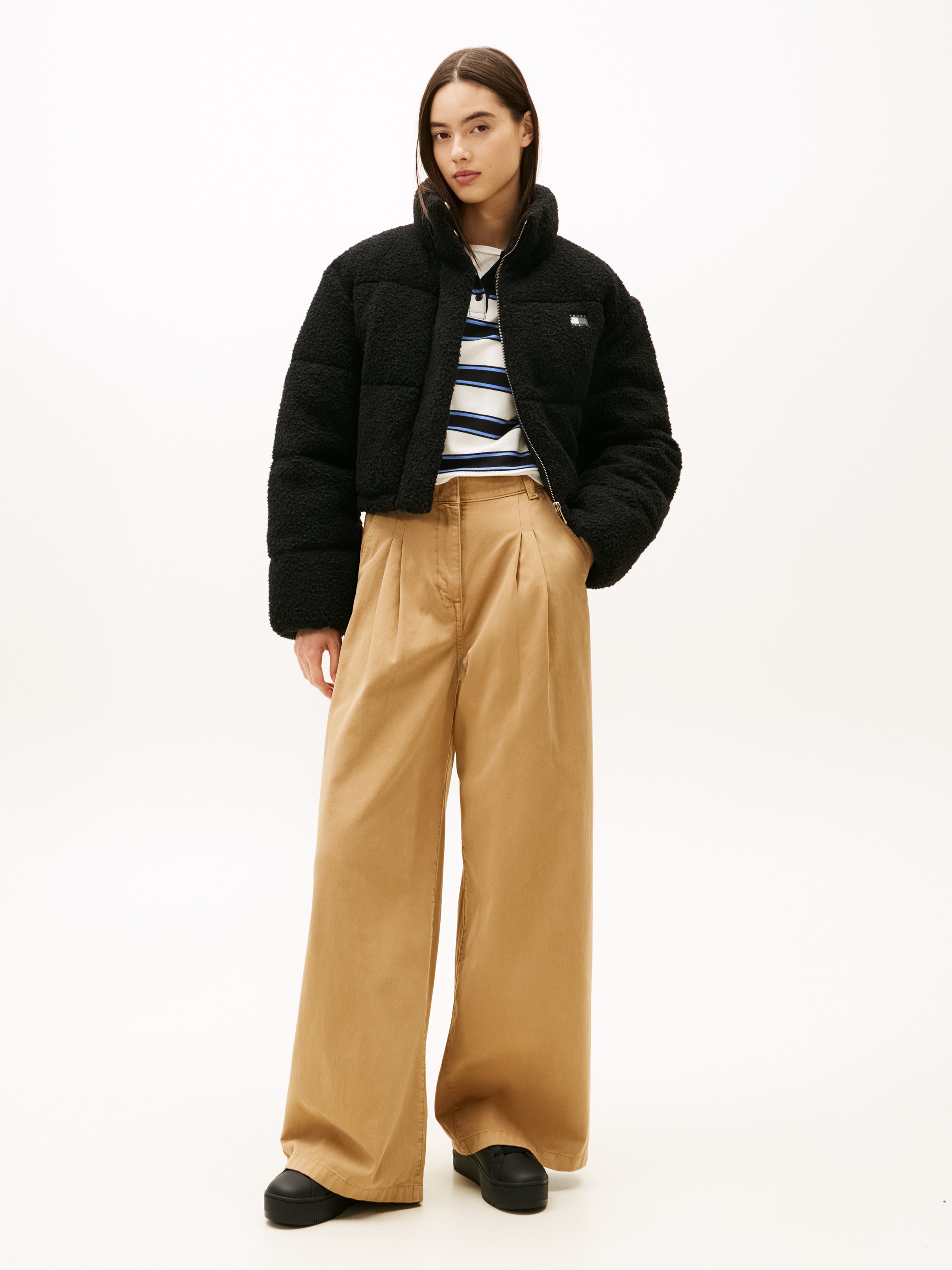 Tommy Jeans Plateausneaker »TJW FLATFORM ESS MU«  , Freizeitschuh, Halbschuh, Schnürschuh mit Kontrastbesatz