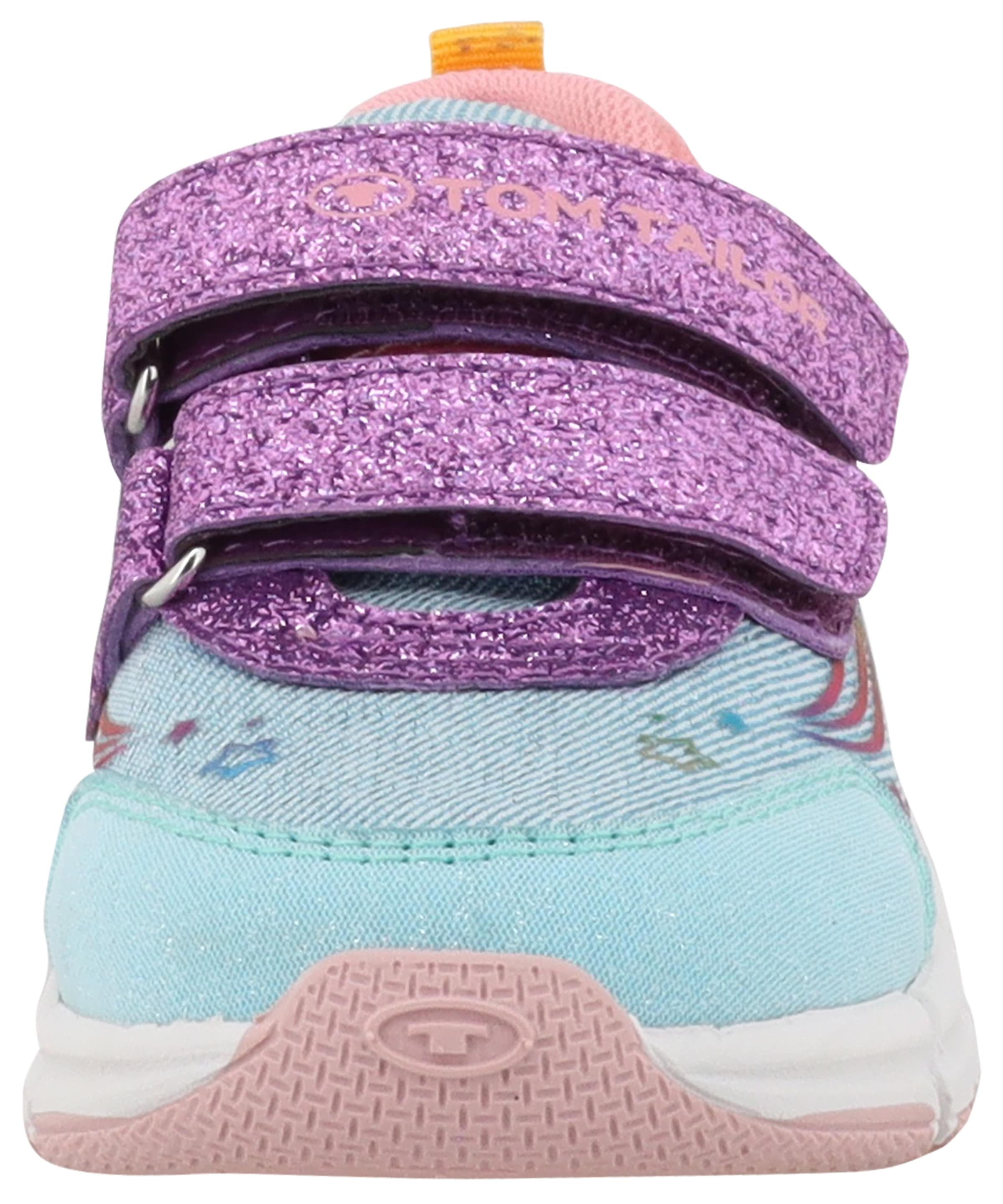 TOM TAILOR Klettschuh  , Freizeitschuh, Halbschuh, Sneaker mit Kontrastbesätzen