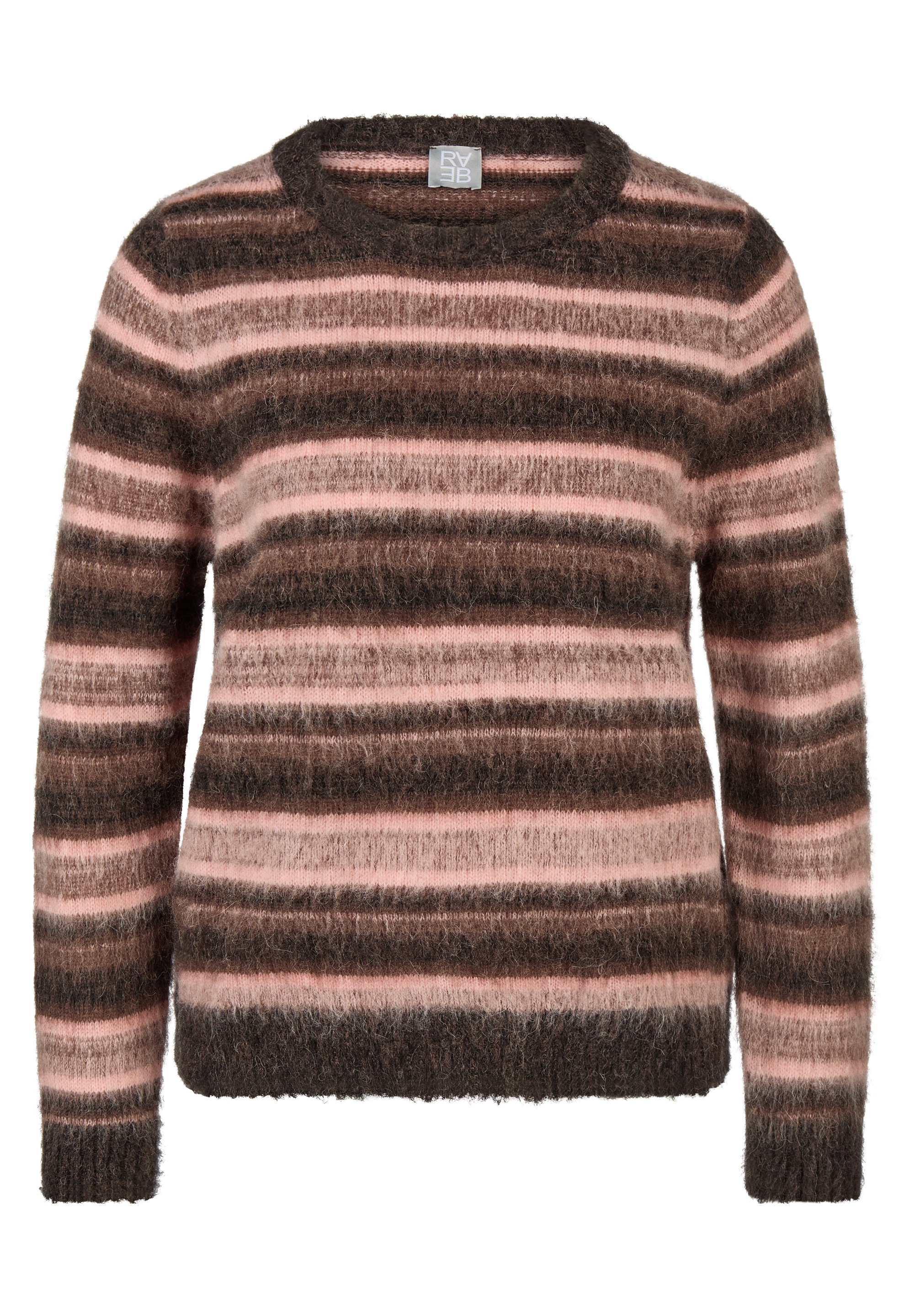 Rabe Wollpullover Langarm im Streifenlook / mit Wolle