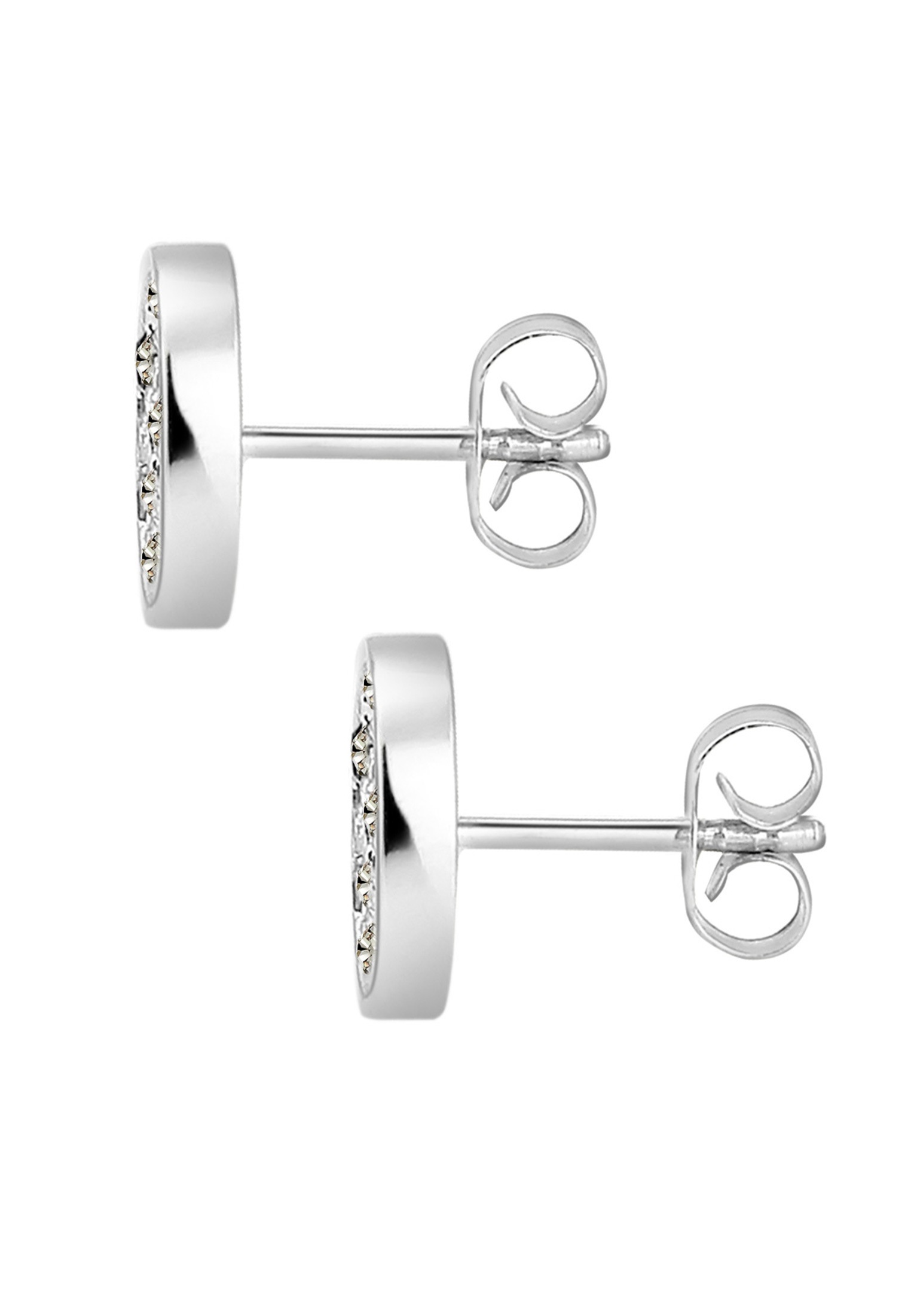 Elli Paar Ohrstecker »Ohrringe Kreis Kristalle Funkelnd 925 Silber«