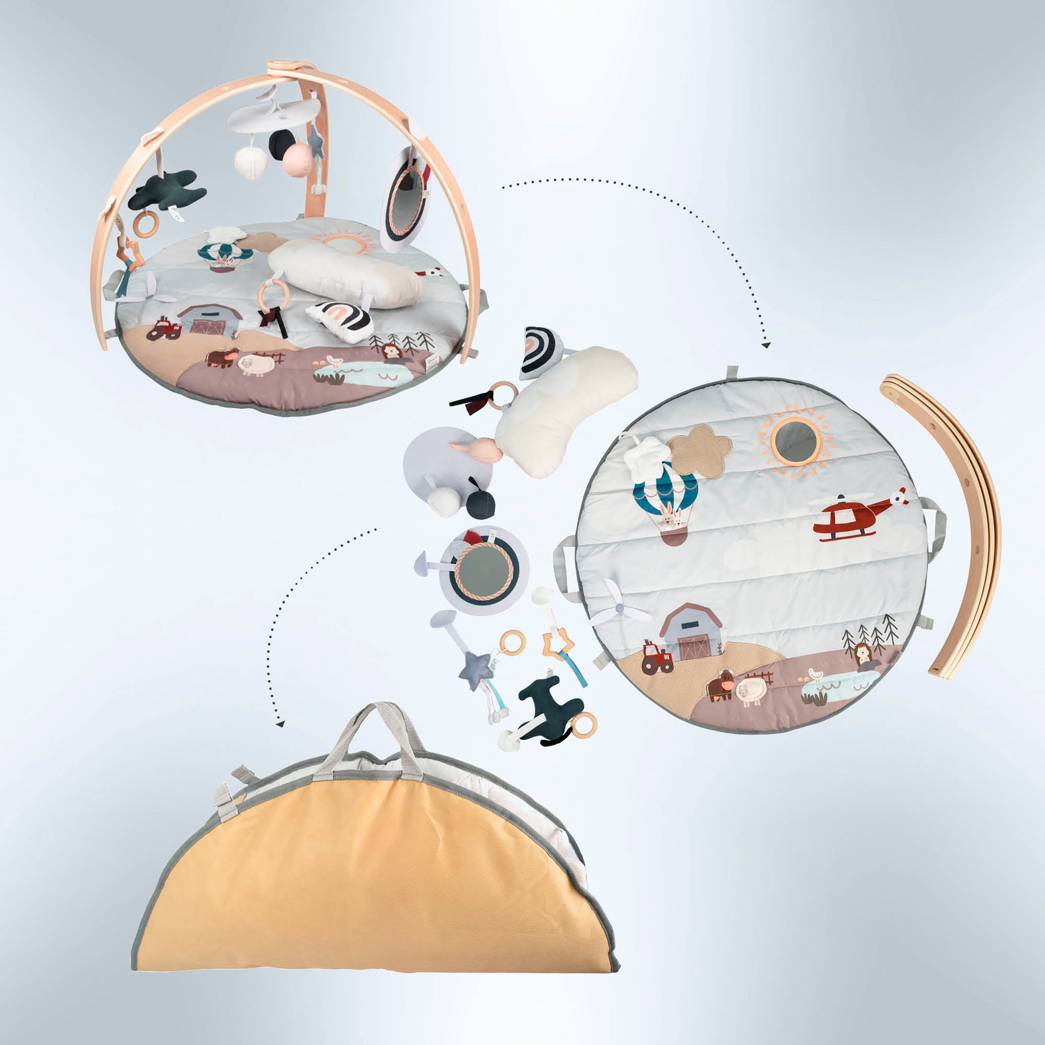BabyGo Spielbogen »Bianca World«, 3D-Activity-Spielmatte