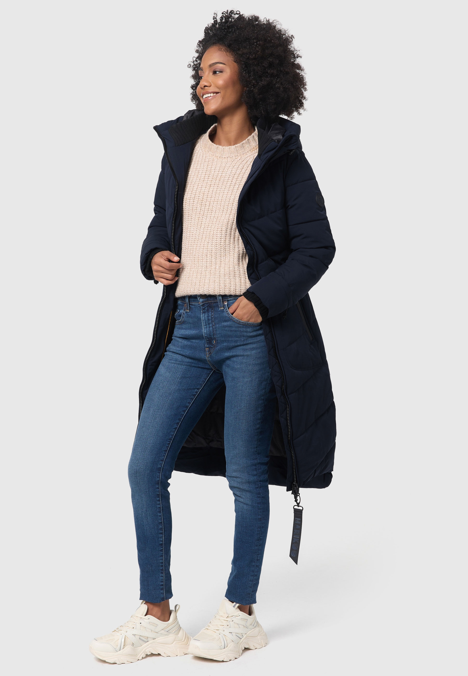 Marikoo Winterjacke »Marikoo Benikoo Damen lange Winterjacke B949«