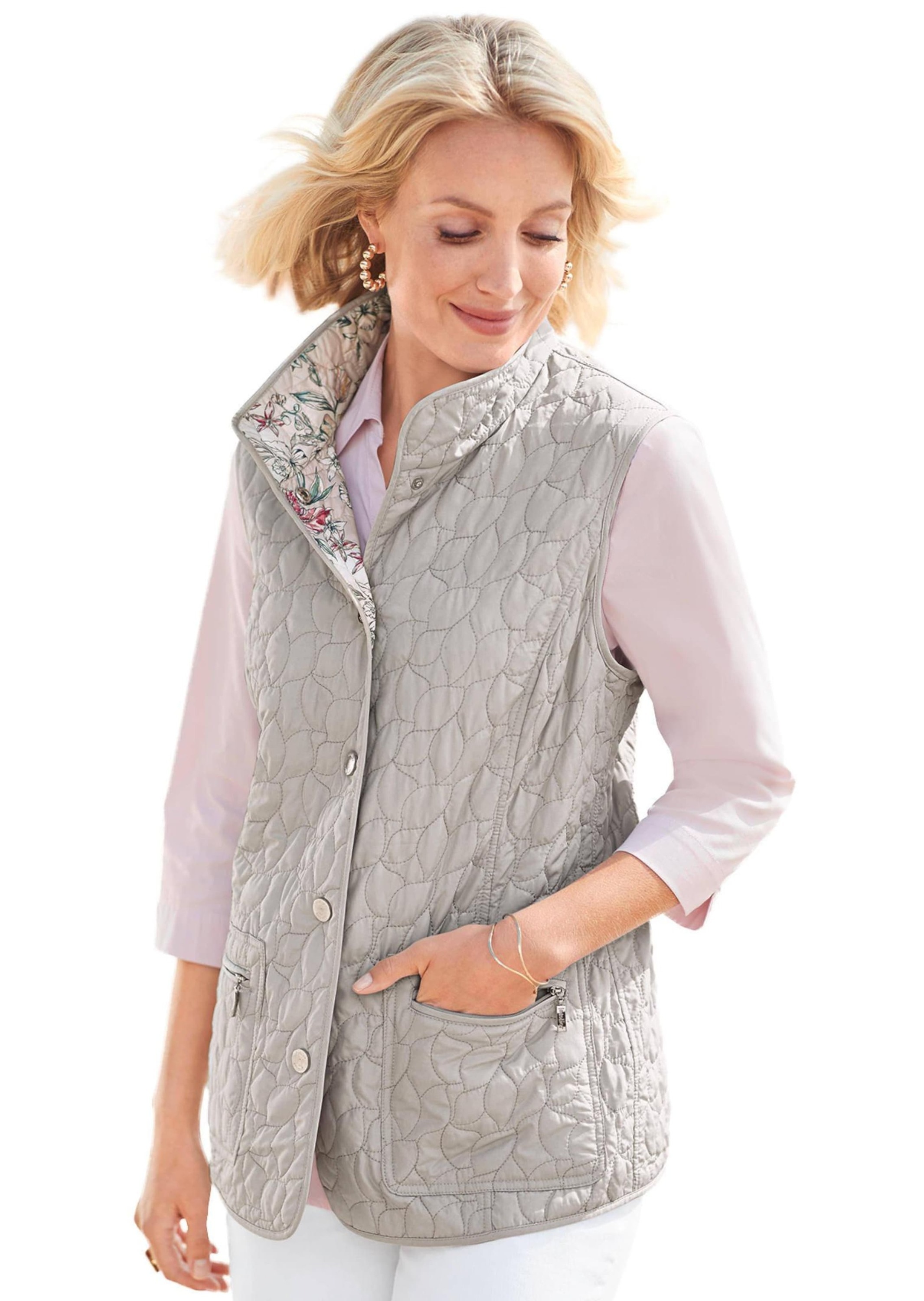 GOLDNER Kurzweste »Verwandlungskünstler Steppwendeweste«