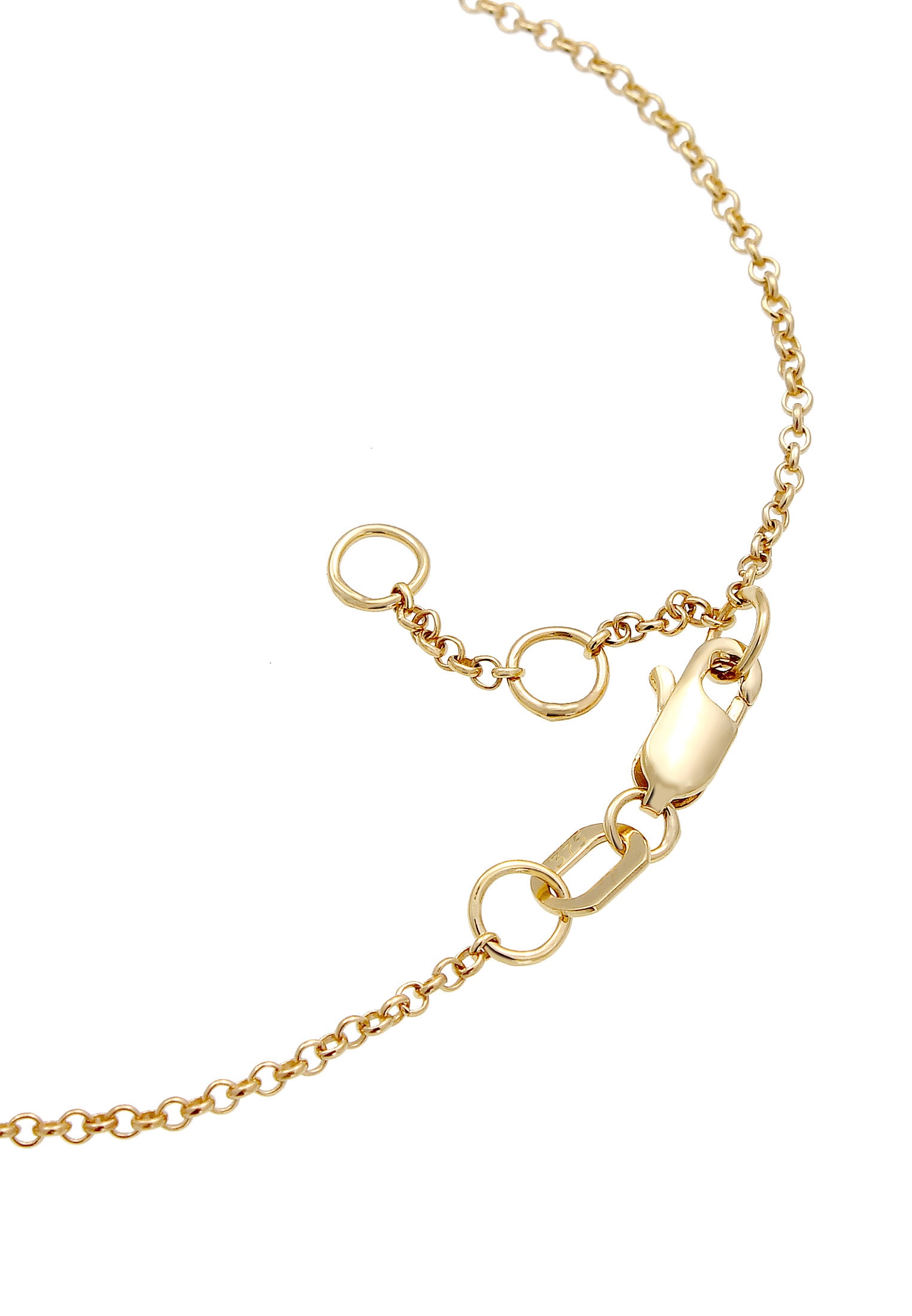 Elli Premium Armkette »Armband Kreuz 375 Gelbgold«