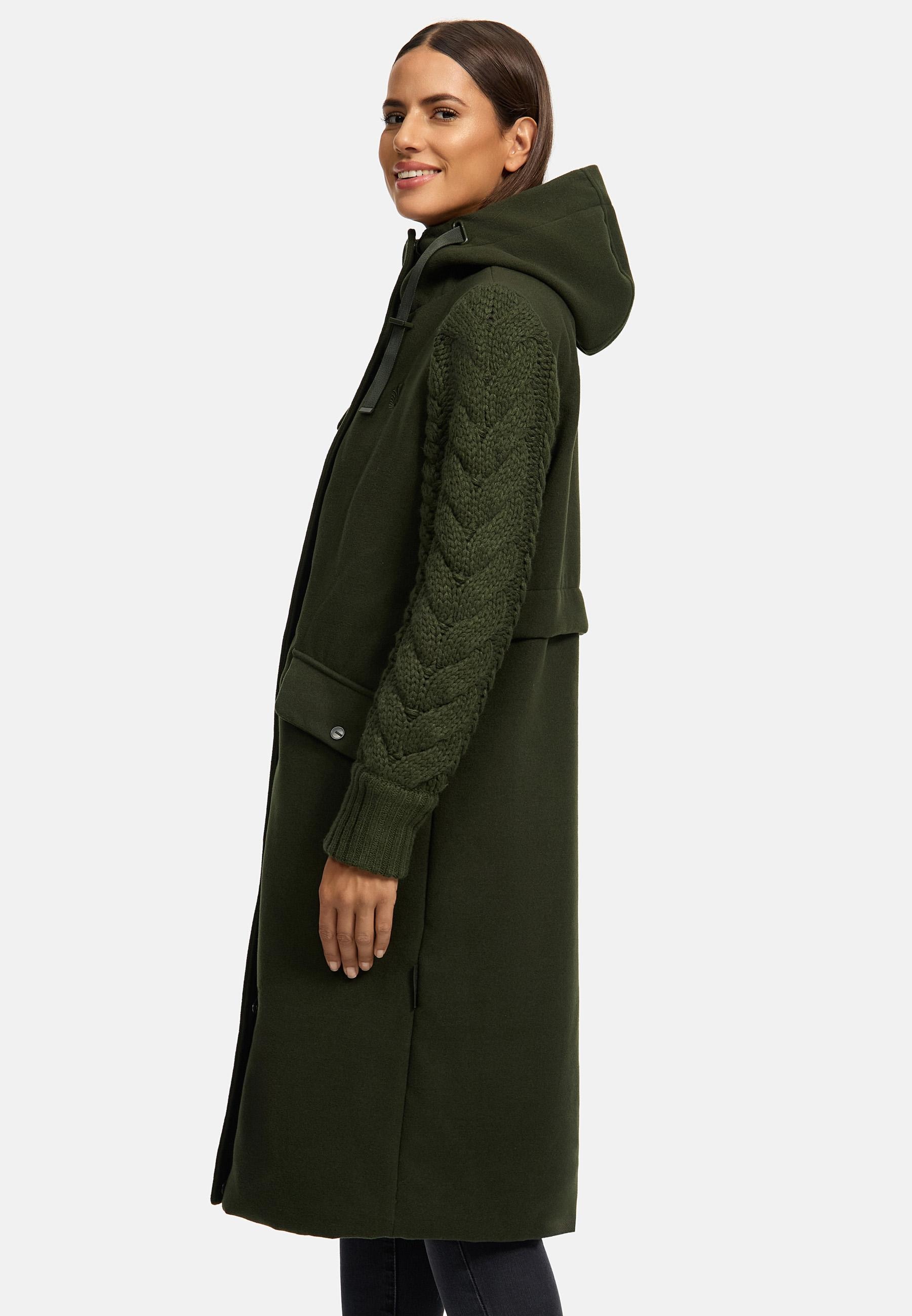Navahoo Kurzmantel »Wintermantel Knit Babe 14«