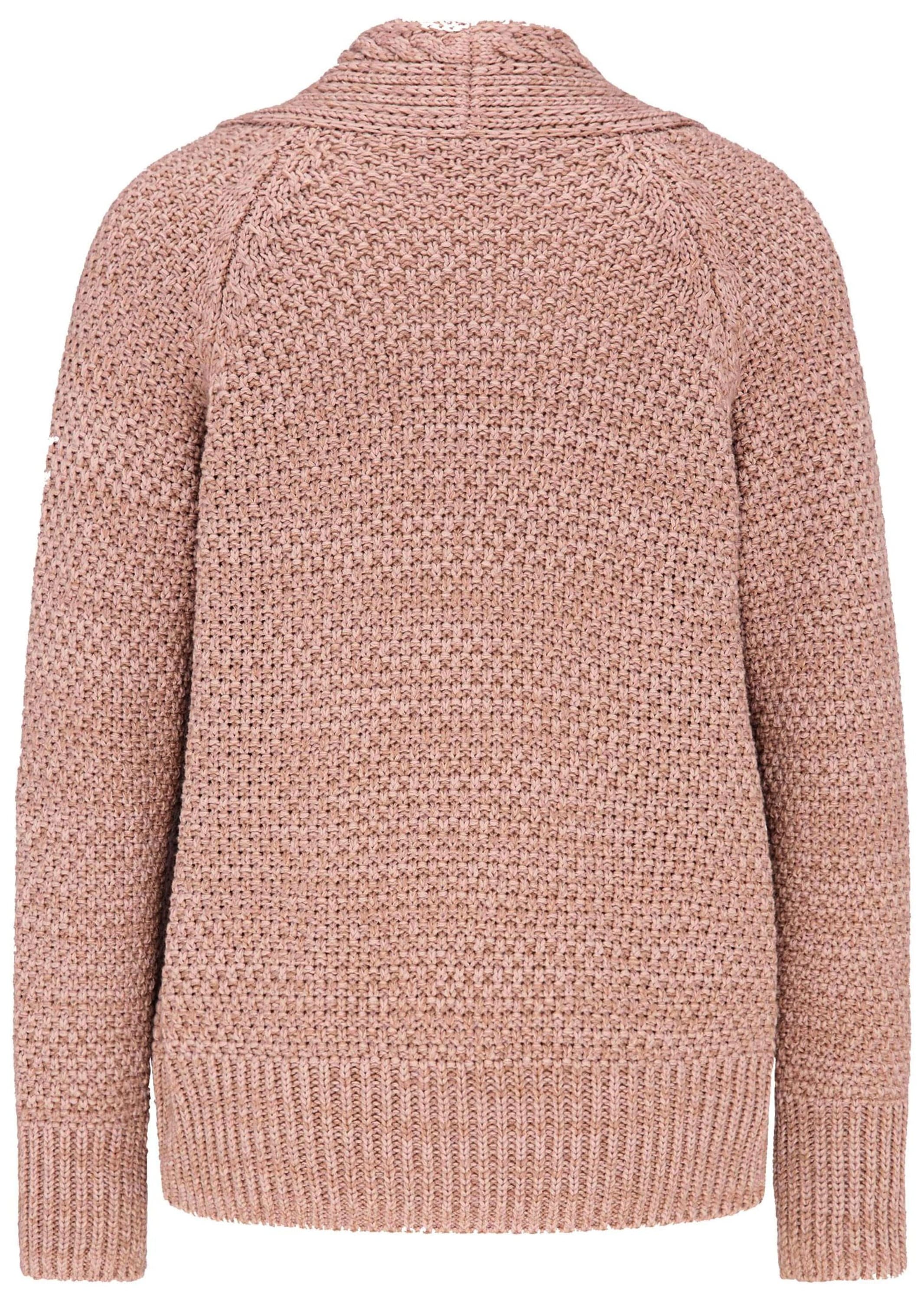 GOLDNER Strickjacke »Kurzgröße Elegante Grobstrickjacke, Zopfmuster« Ohne