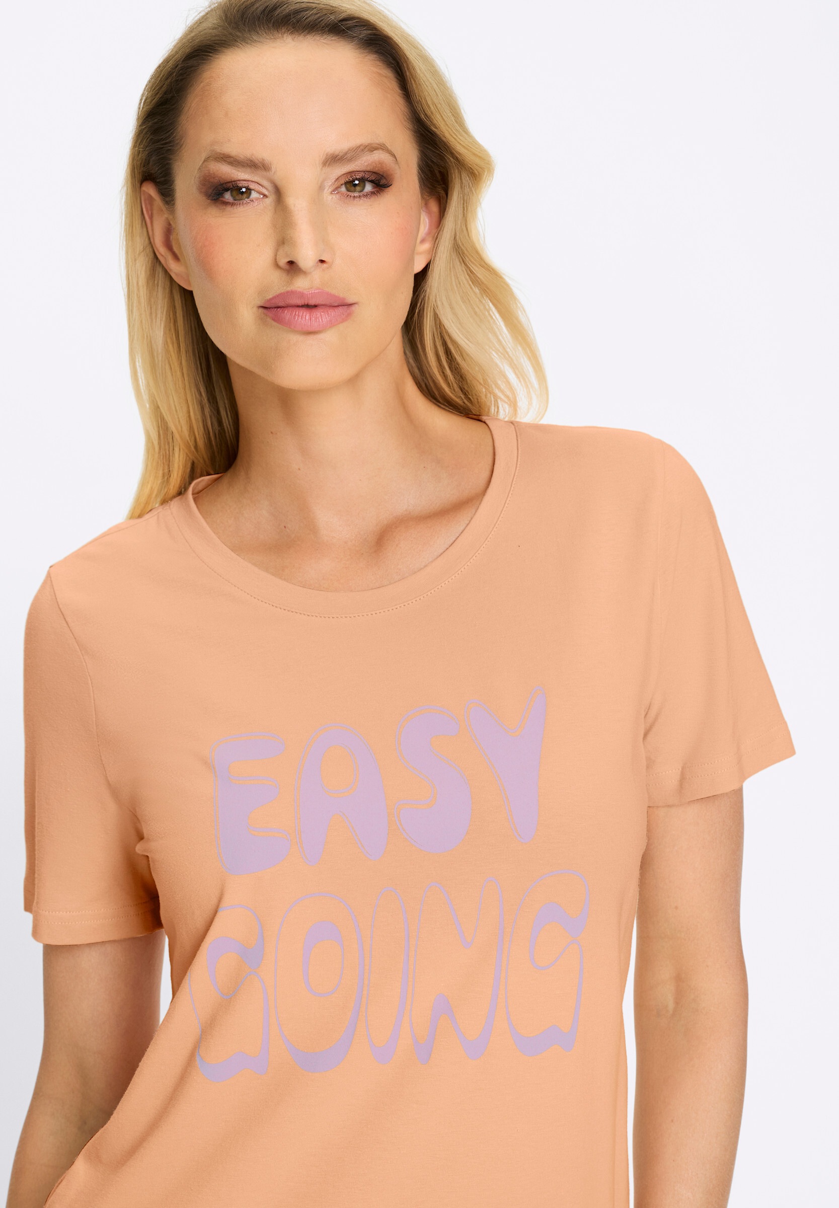heine T-Shirt »T-Shirt T-Shirt mit gebogtem Ausschnitt«