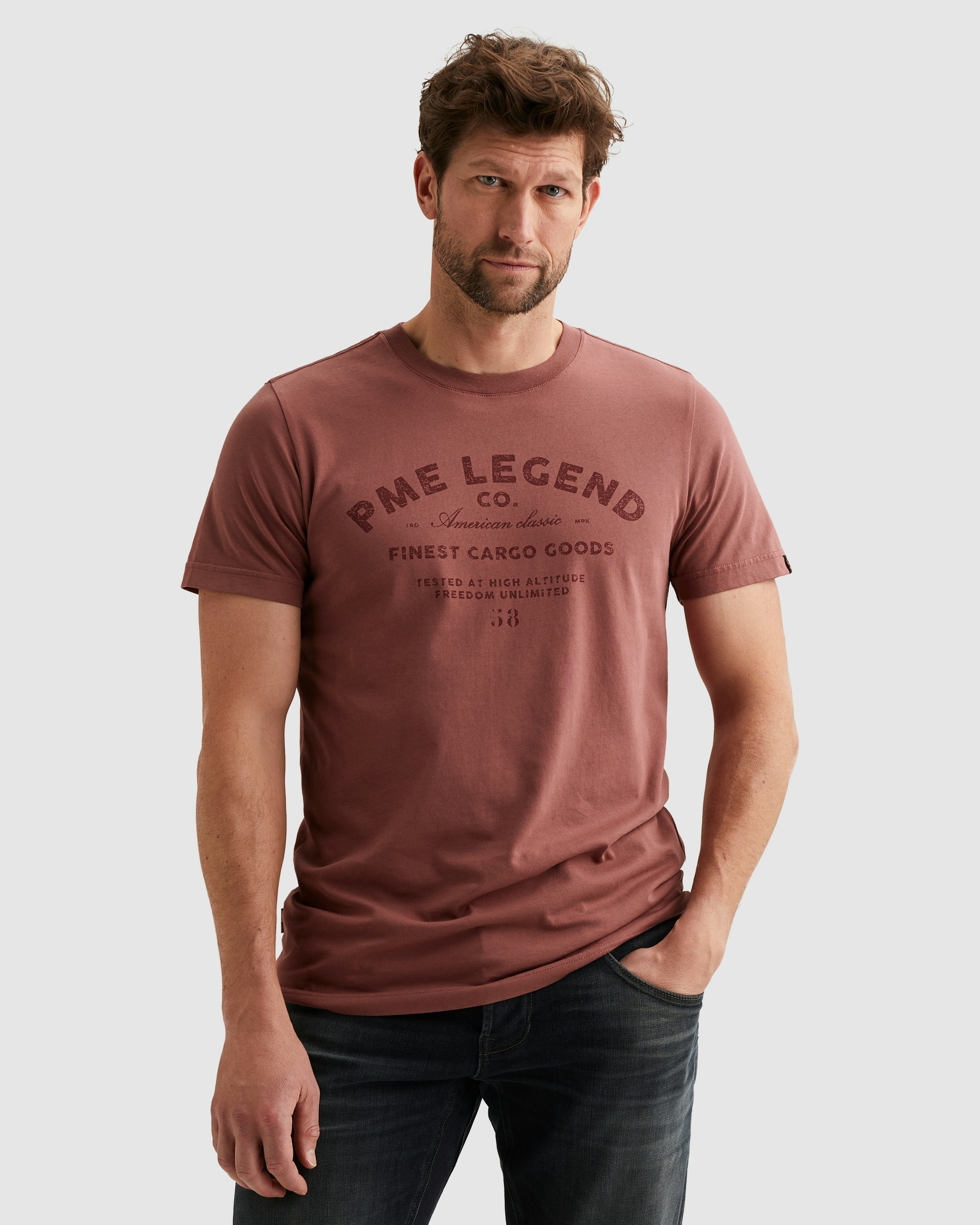 PME LEGEND T-Shirt »Short Sleeve Play Single Jersey Graphic« aus reiner Baumwolle, Rundhals