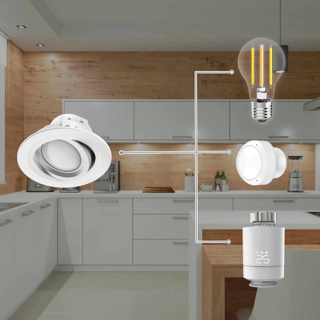 Hama Smarte LED-Leuchte »WLAN LED Einbauspot, 5W, Sprachsteuerung,  Appsteuerung, verstellbar« online kaufen | mit 3 Jahren XXL Garantie | Alle Lampen