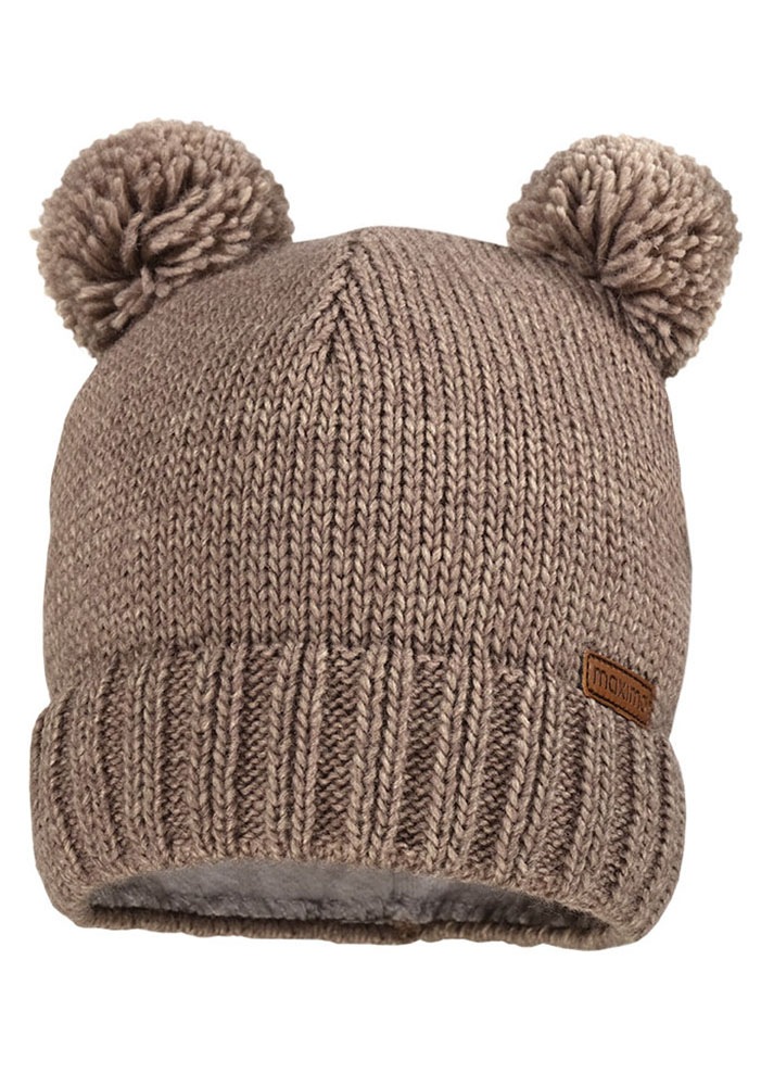 MAXIMO Strickmütze, aus softer Wollmischung mit zwei Pompons
