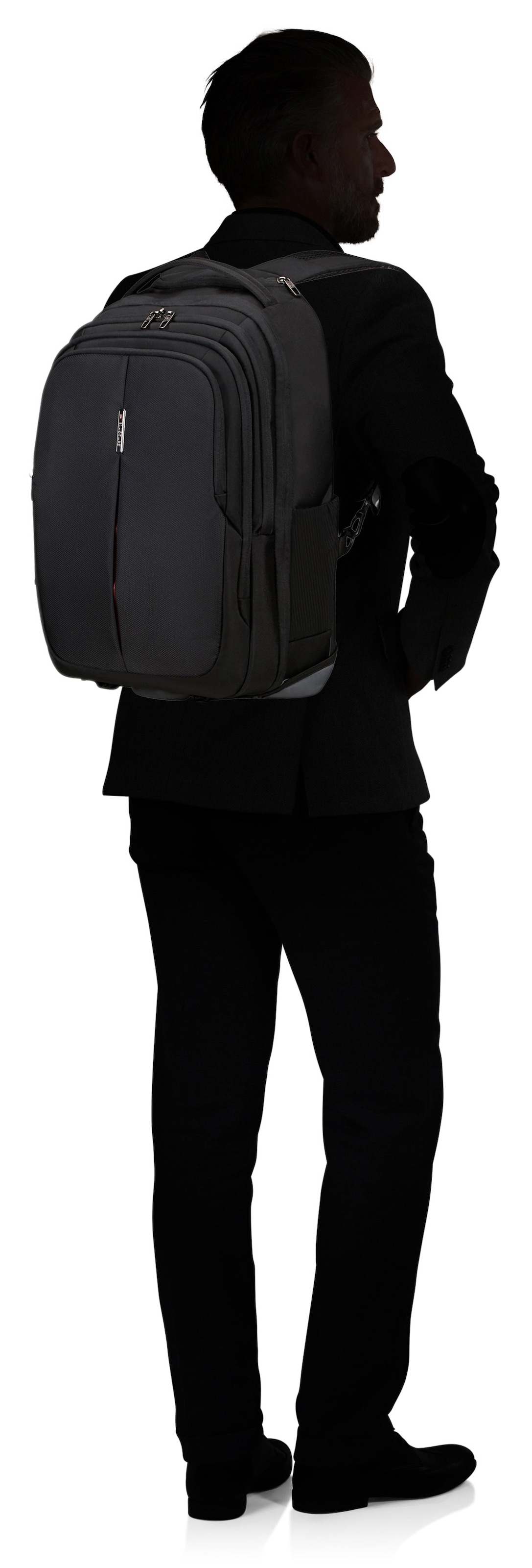 Samsonite Laptoprucksack »GUARDIT 3.0 mit Trolleyfunktion«, 2 Rollen Teleskopgriff Businessrucksack