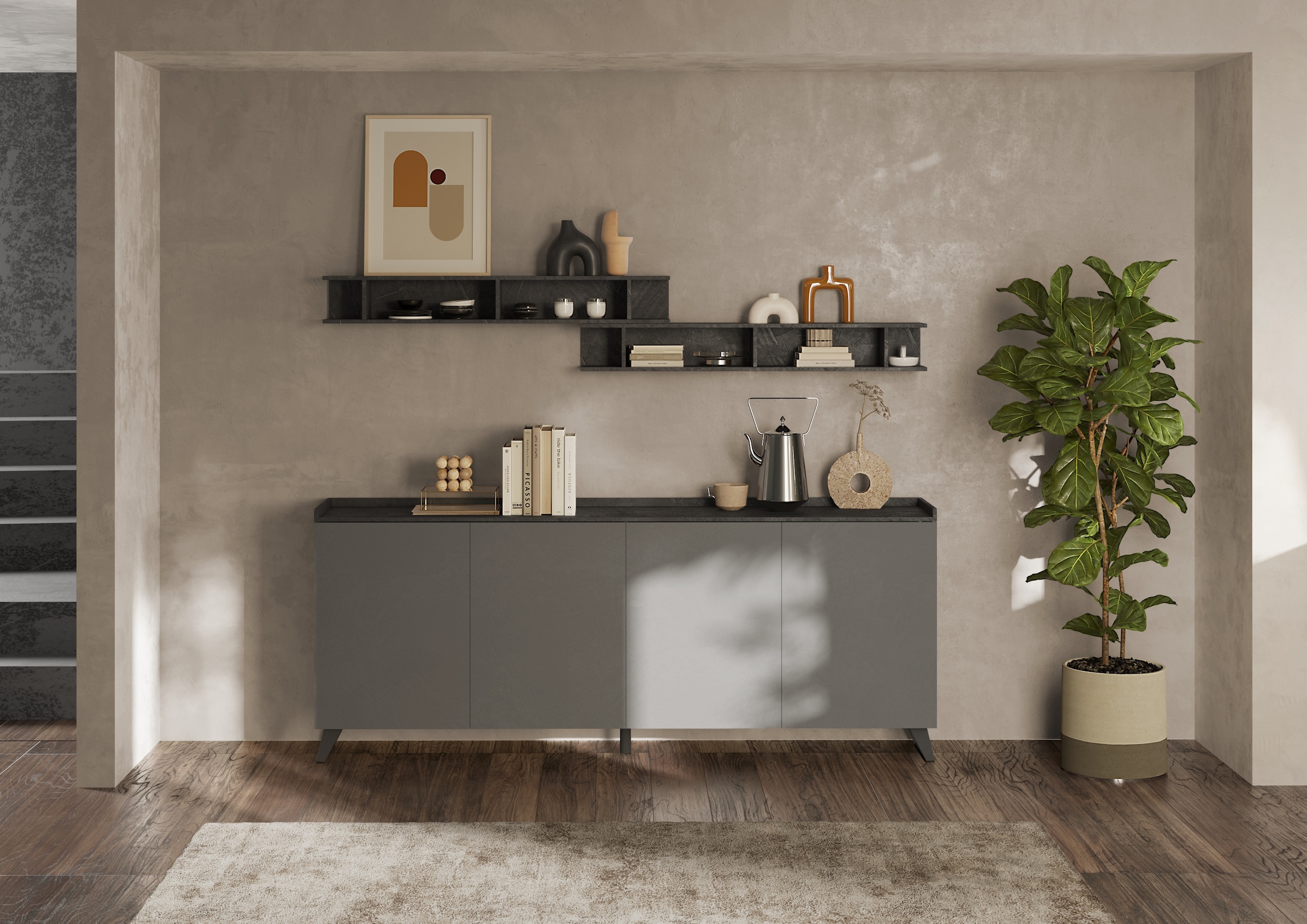 INOSIGN Wandregal »Infinity«, Breite 138 cm, senkrecht oder waagerecht zu hängen