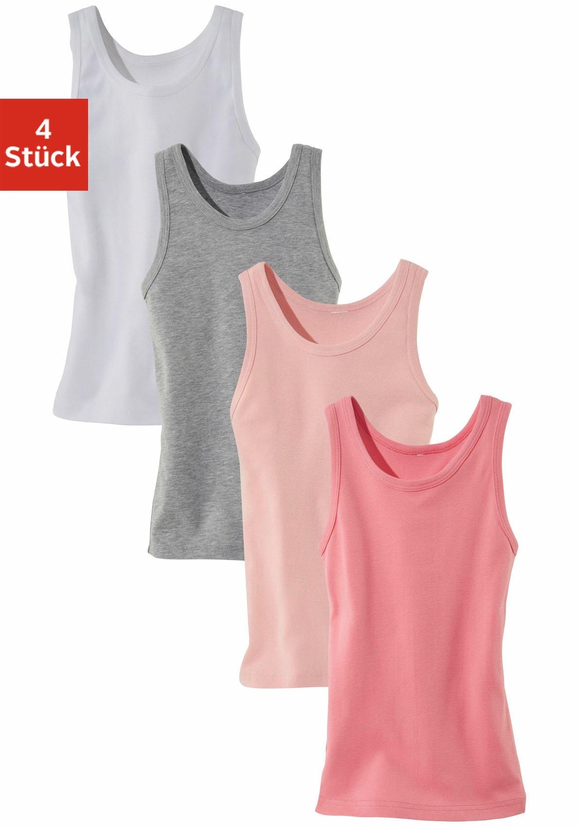 Vivance in Unterhemd, St.), Unterziehshirt Farben, Tanktop, rosa (Packung, bei 4