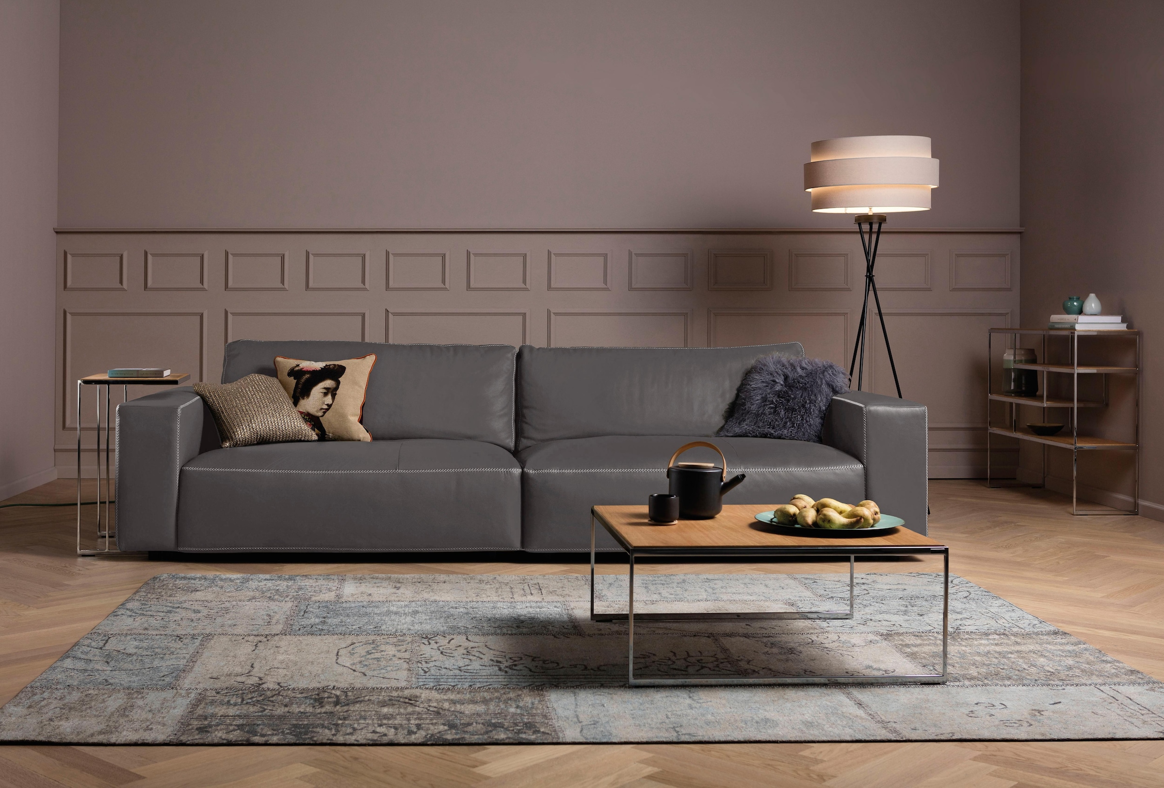 Musterring Big-Sofa »LUCIA«, in vielen Qualitäten und 4 unterschiedlichen Nähten, 3-Sitzer