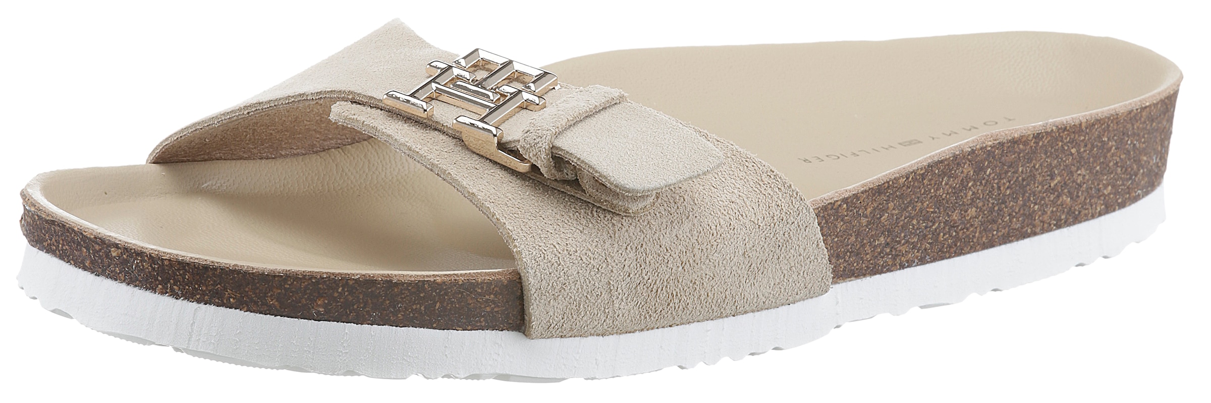 Pantolette »TH MULE SANDAL SUEDE«, mit verstellbarer Schnalle